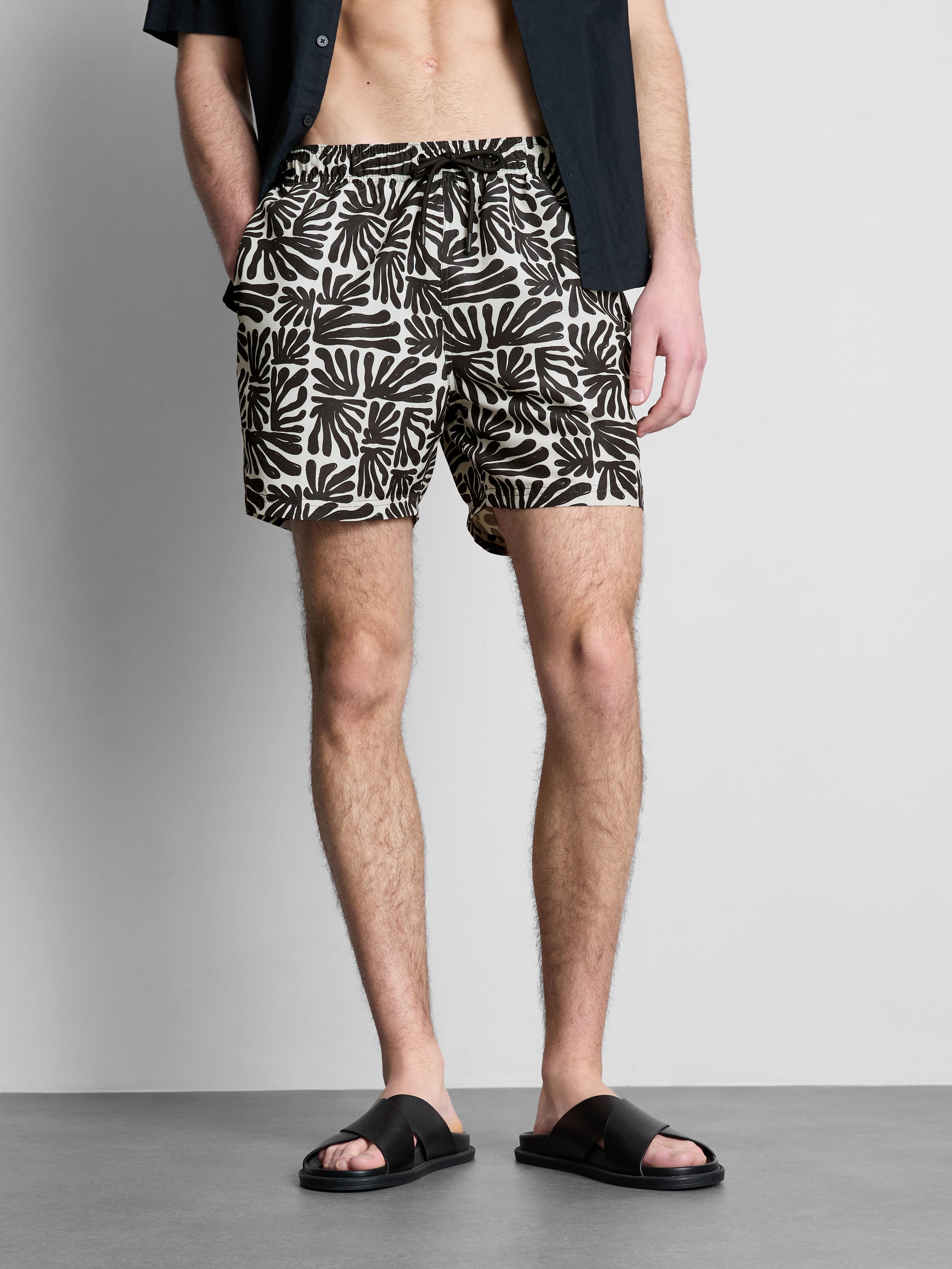 Zwemshort met abstracte print