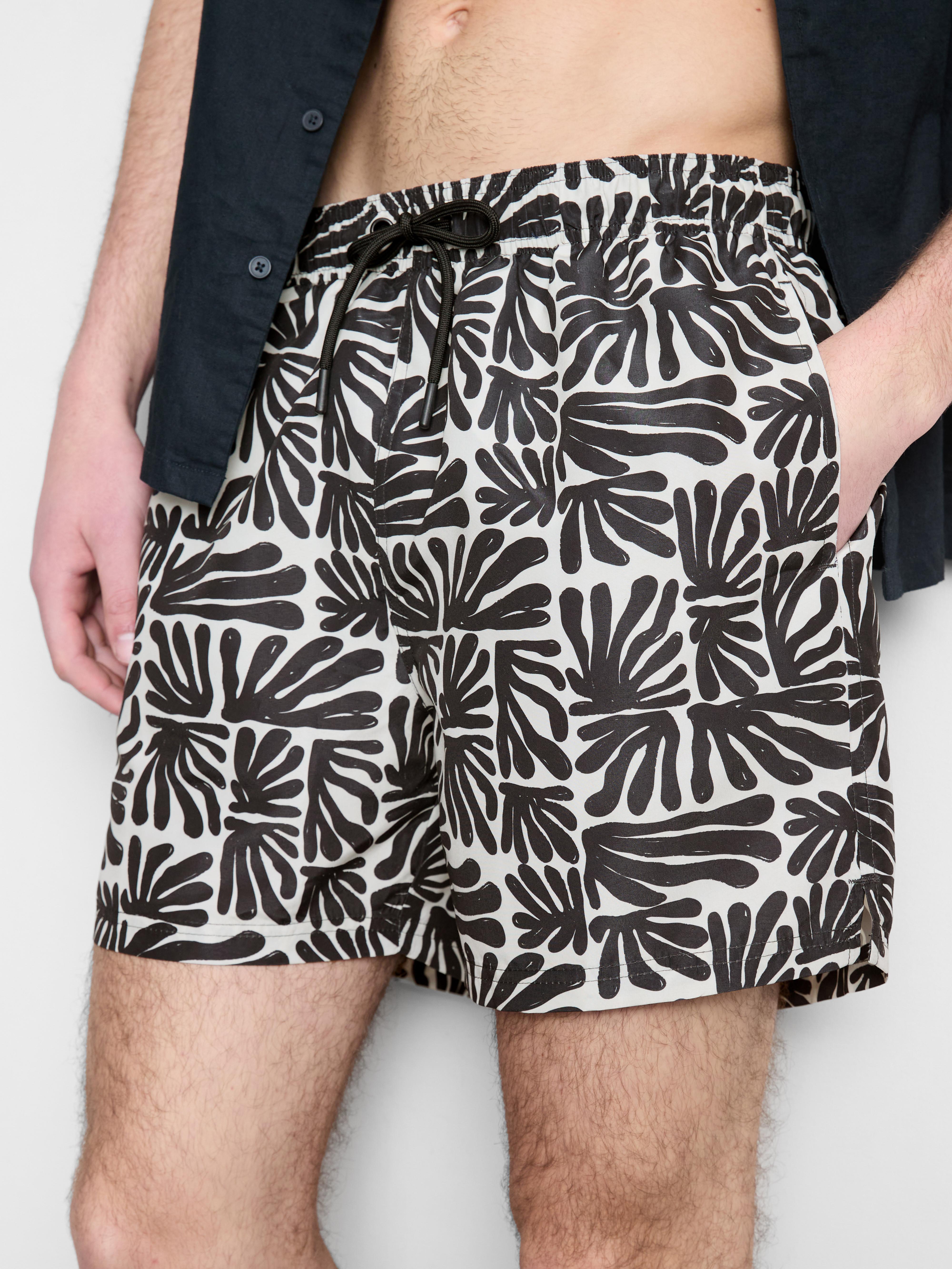 Zwemshort met abstracte print