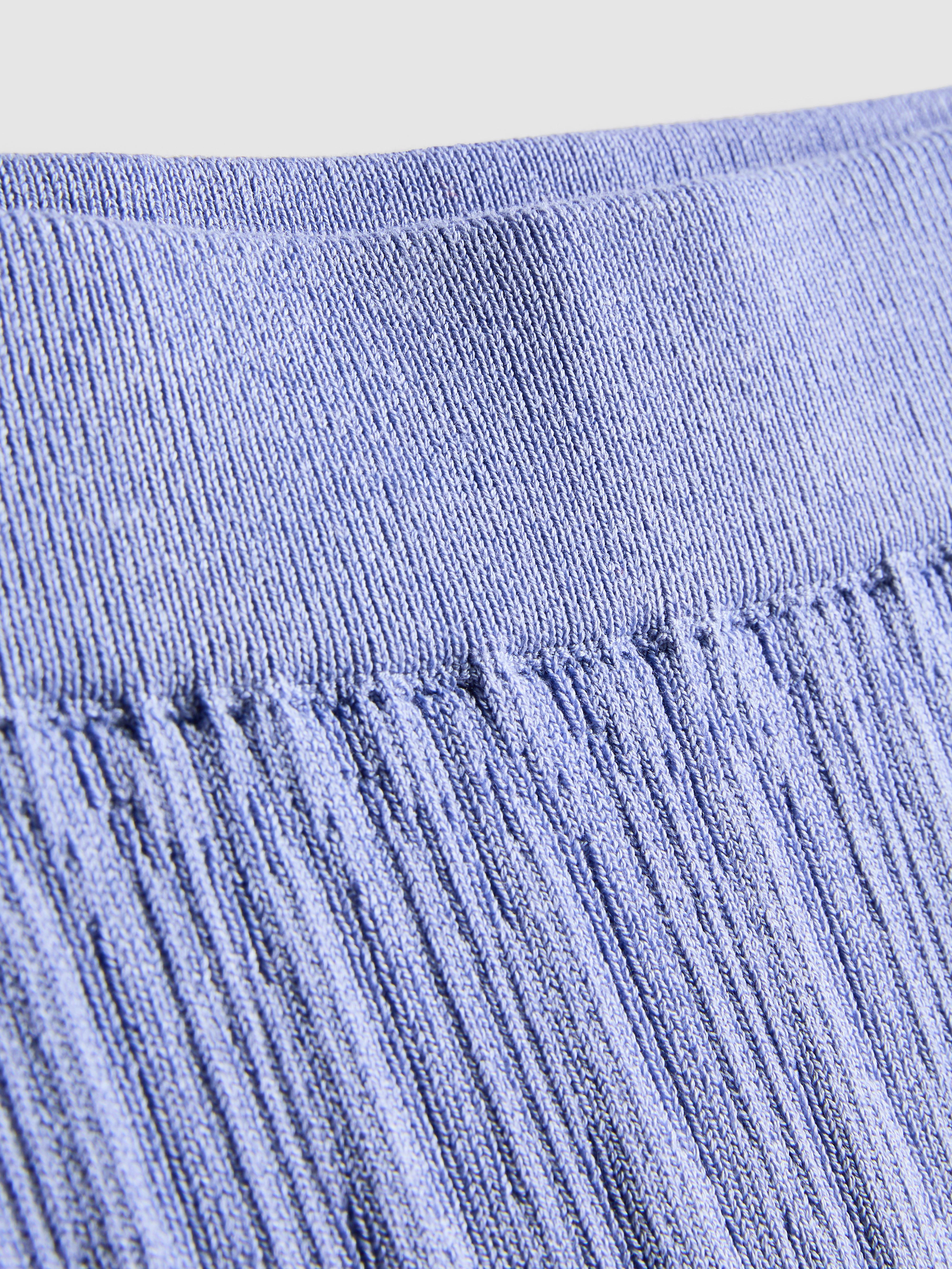 Textured Split Hem Maxi Skirt