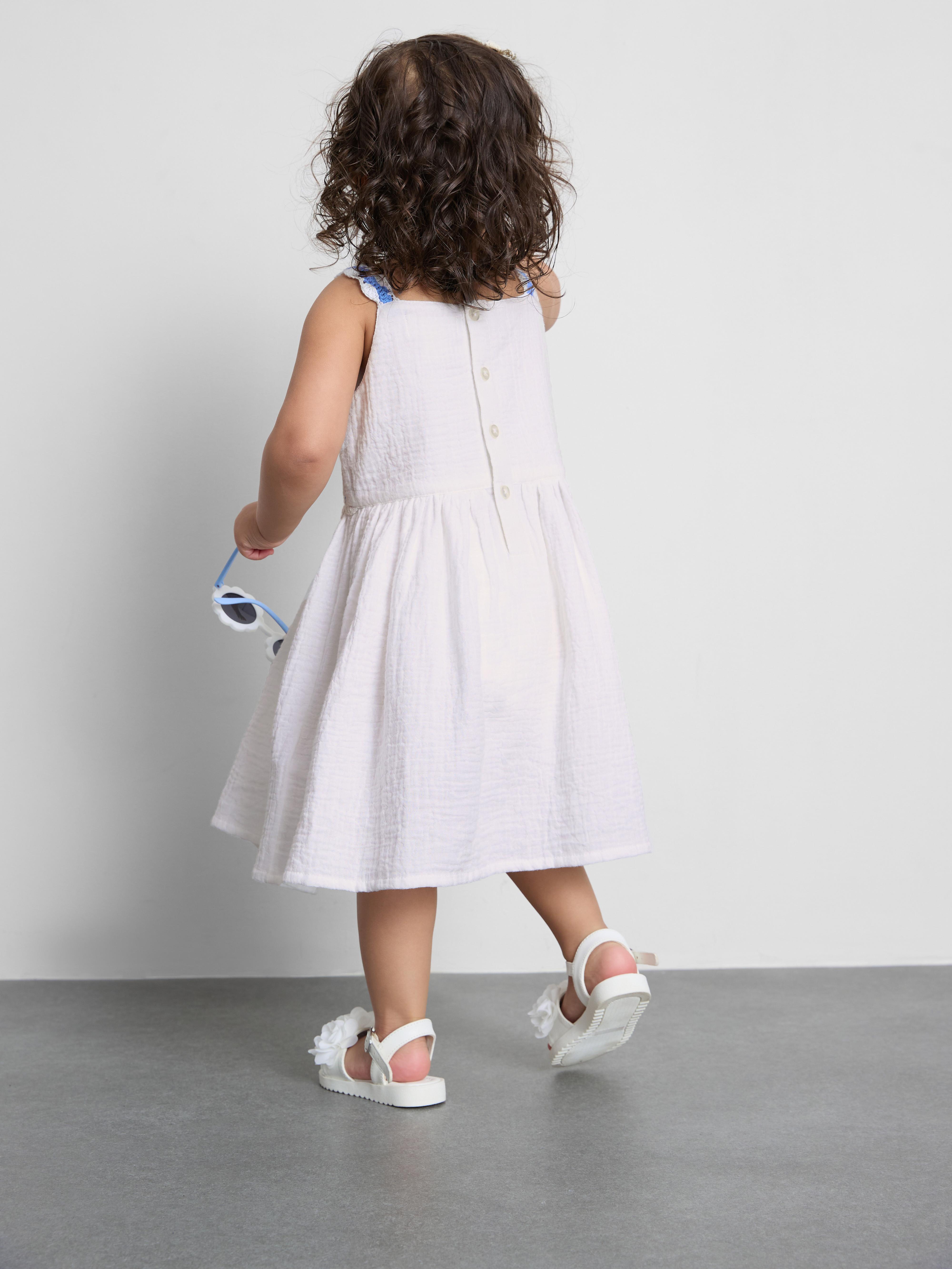 0-36mths | Crochet Panel Dress