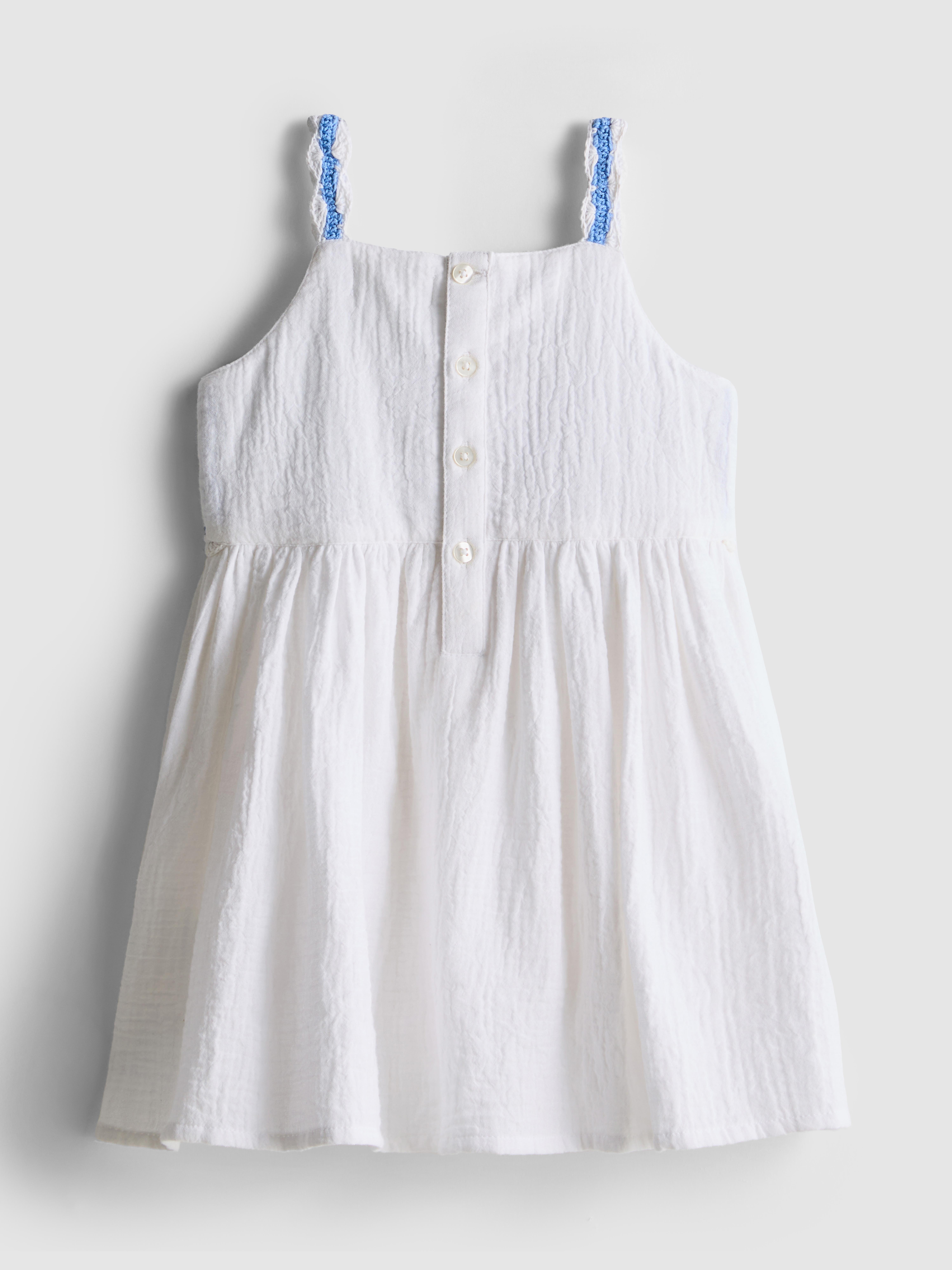 0-36mths | Crochet Panel Dress