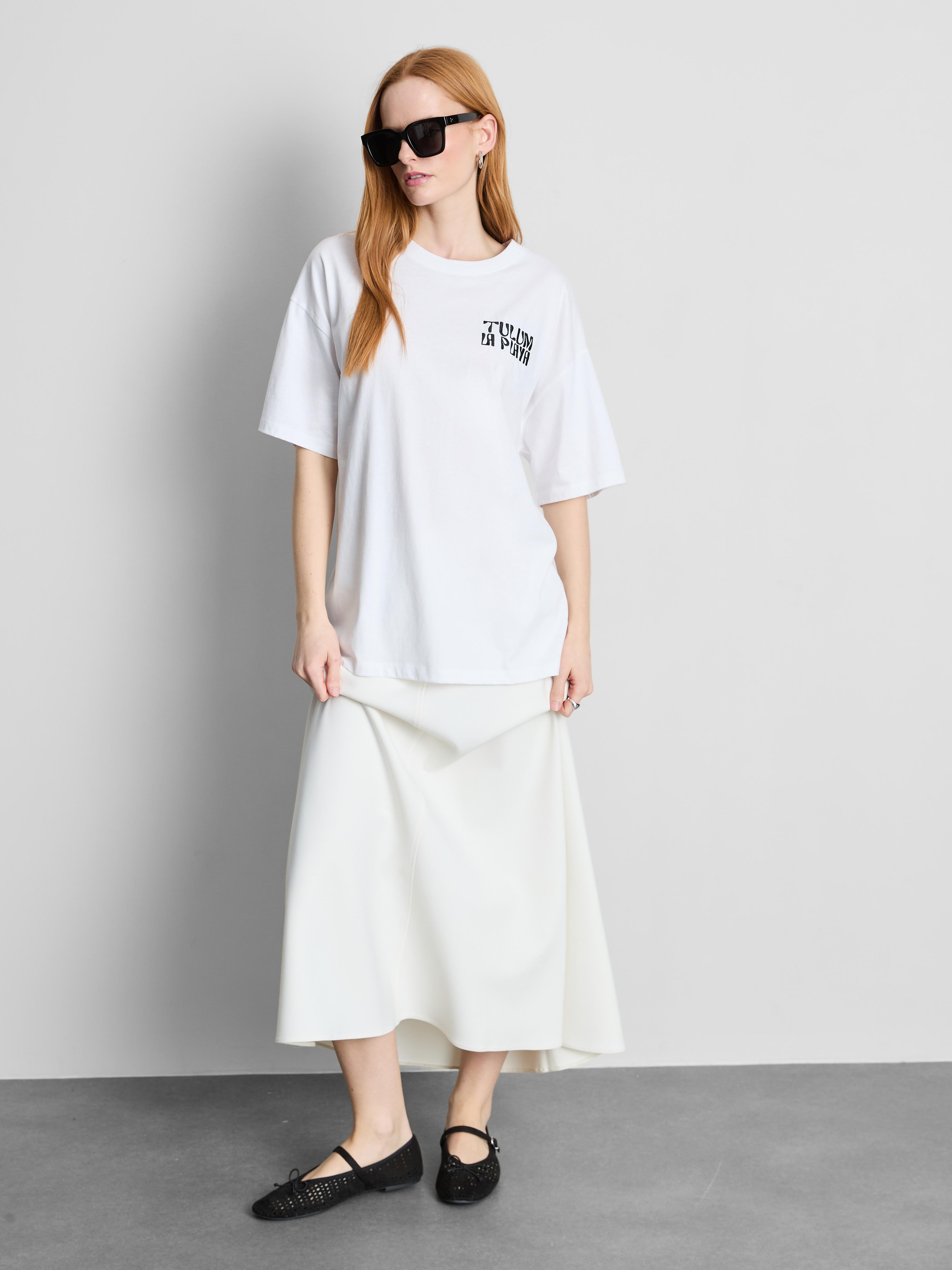 Cotton Oversized Graphic Boyfriend Tee