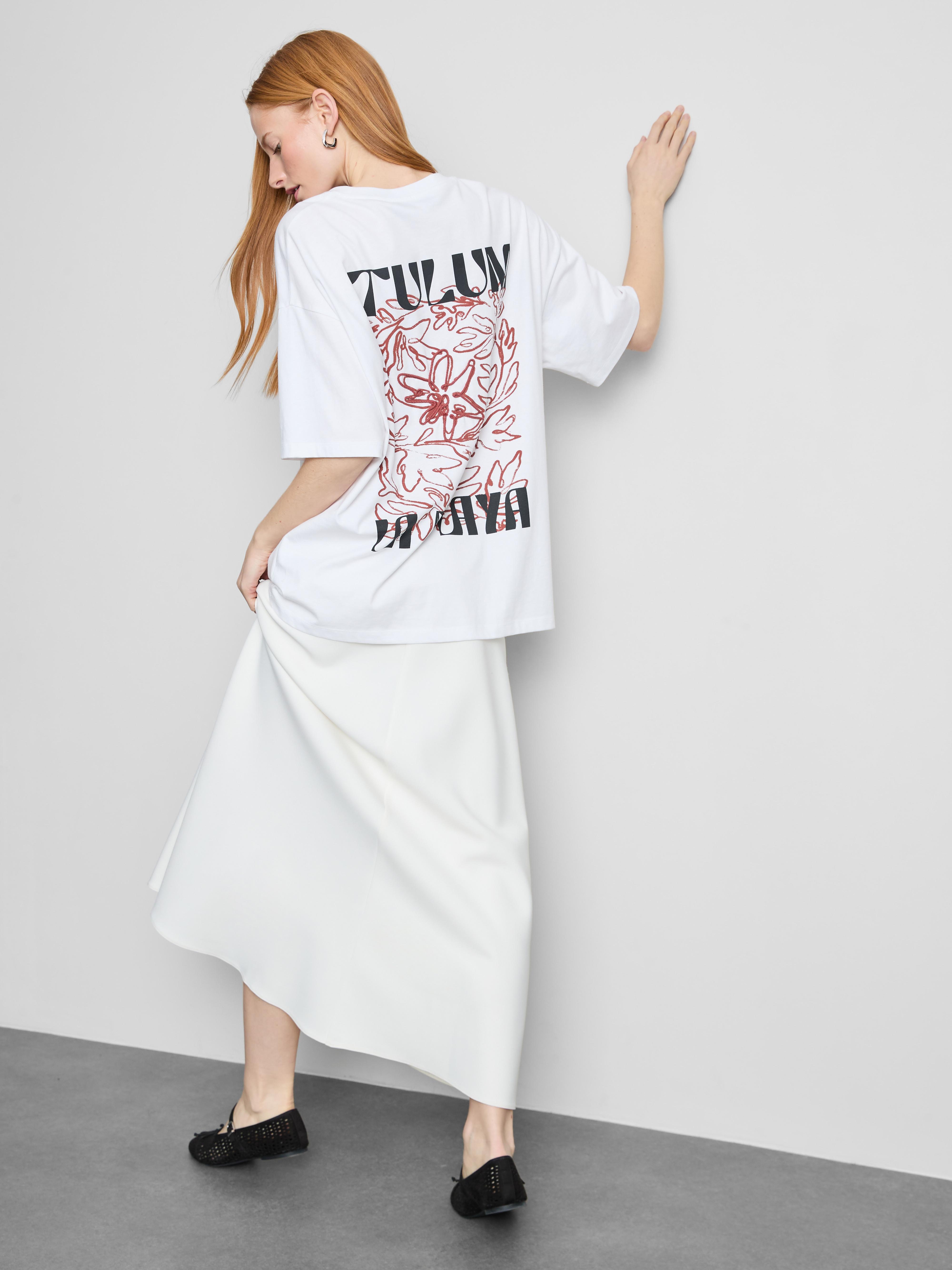 Cotton Oversized Graphic Boyfriend Tee