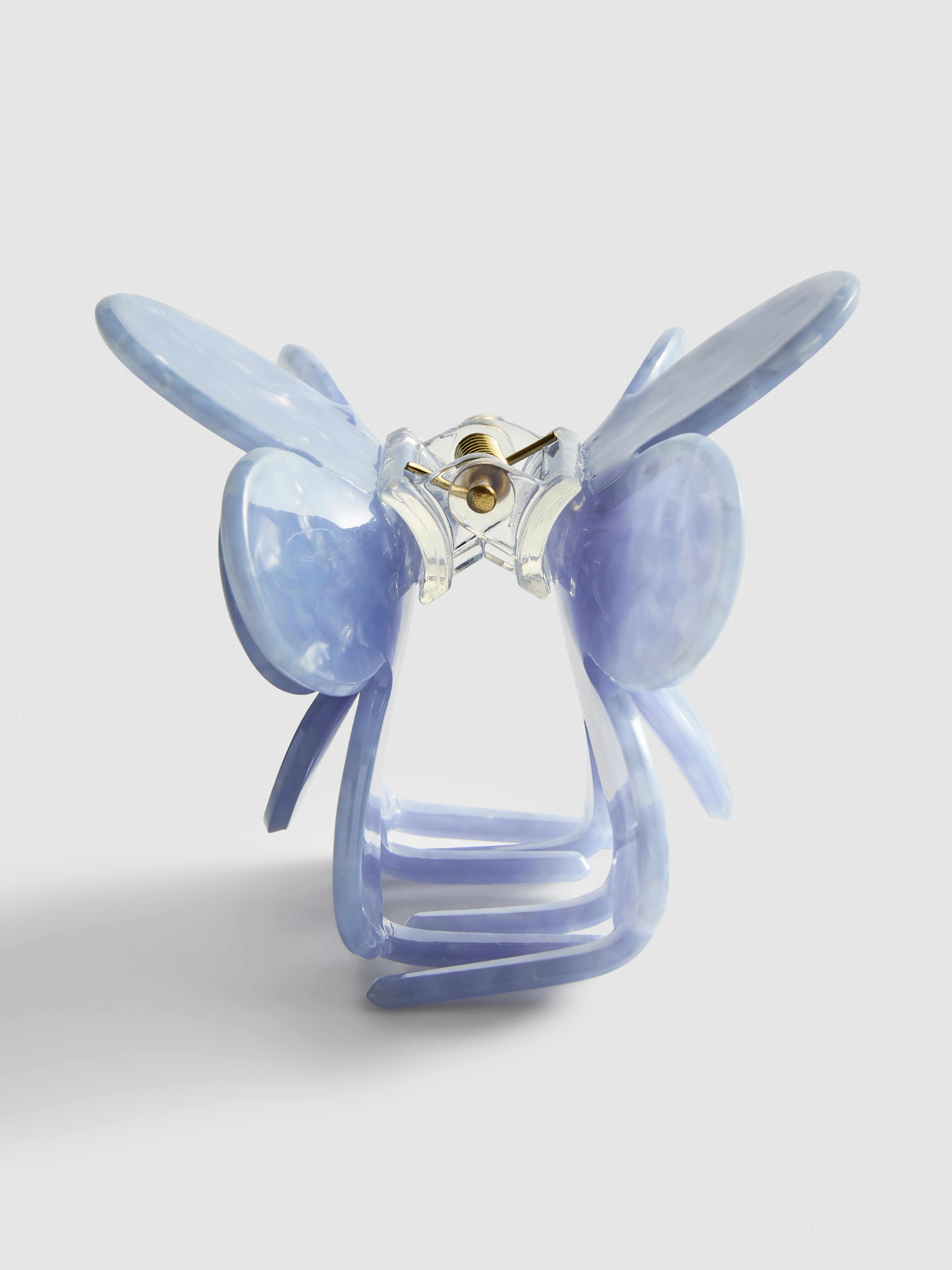 Faux Pearl Flower Claw Clip