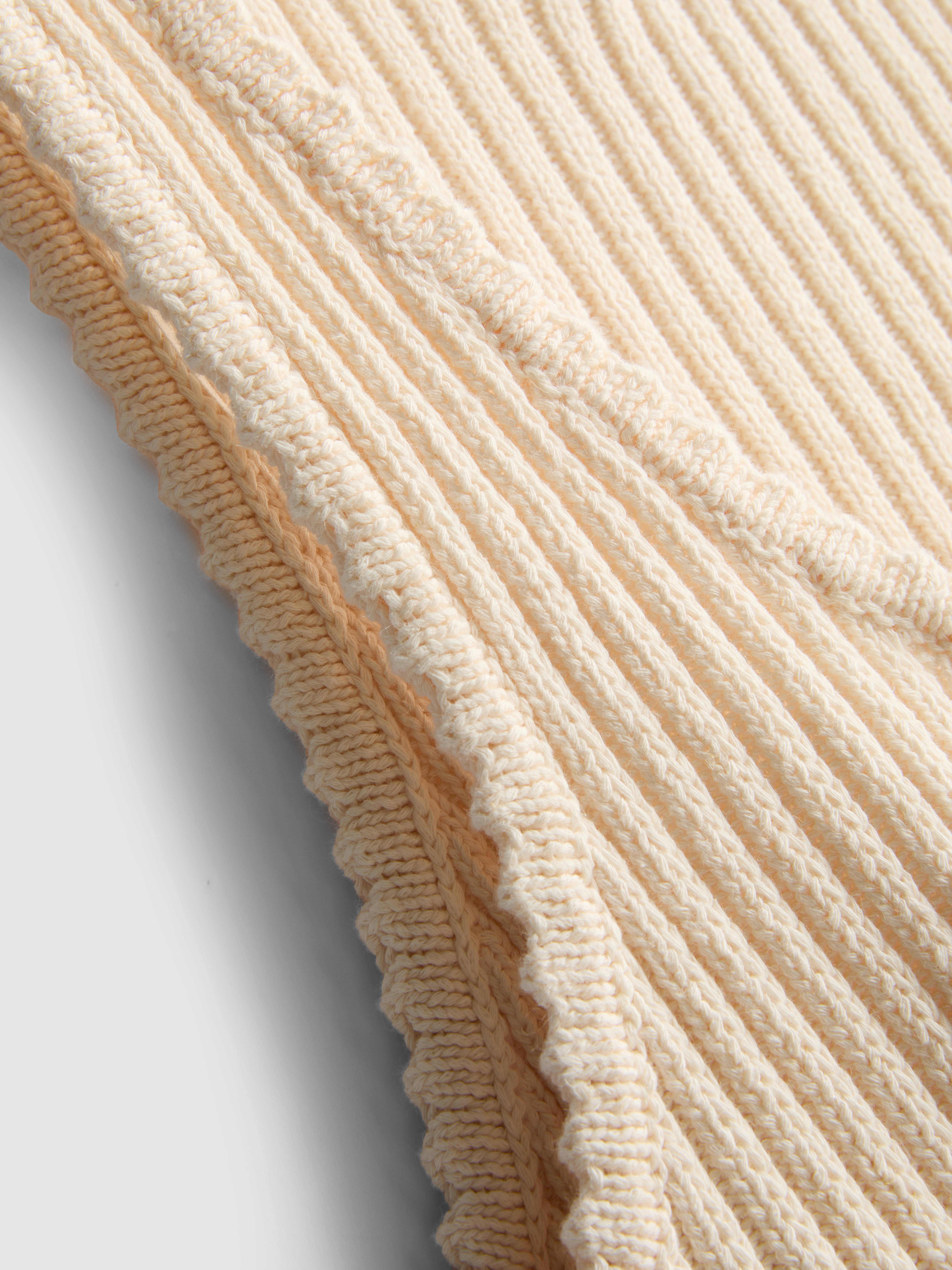 Gilet aperto in maglia ad alta percentuale di cotone