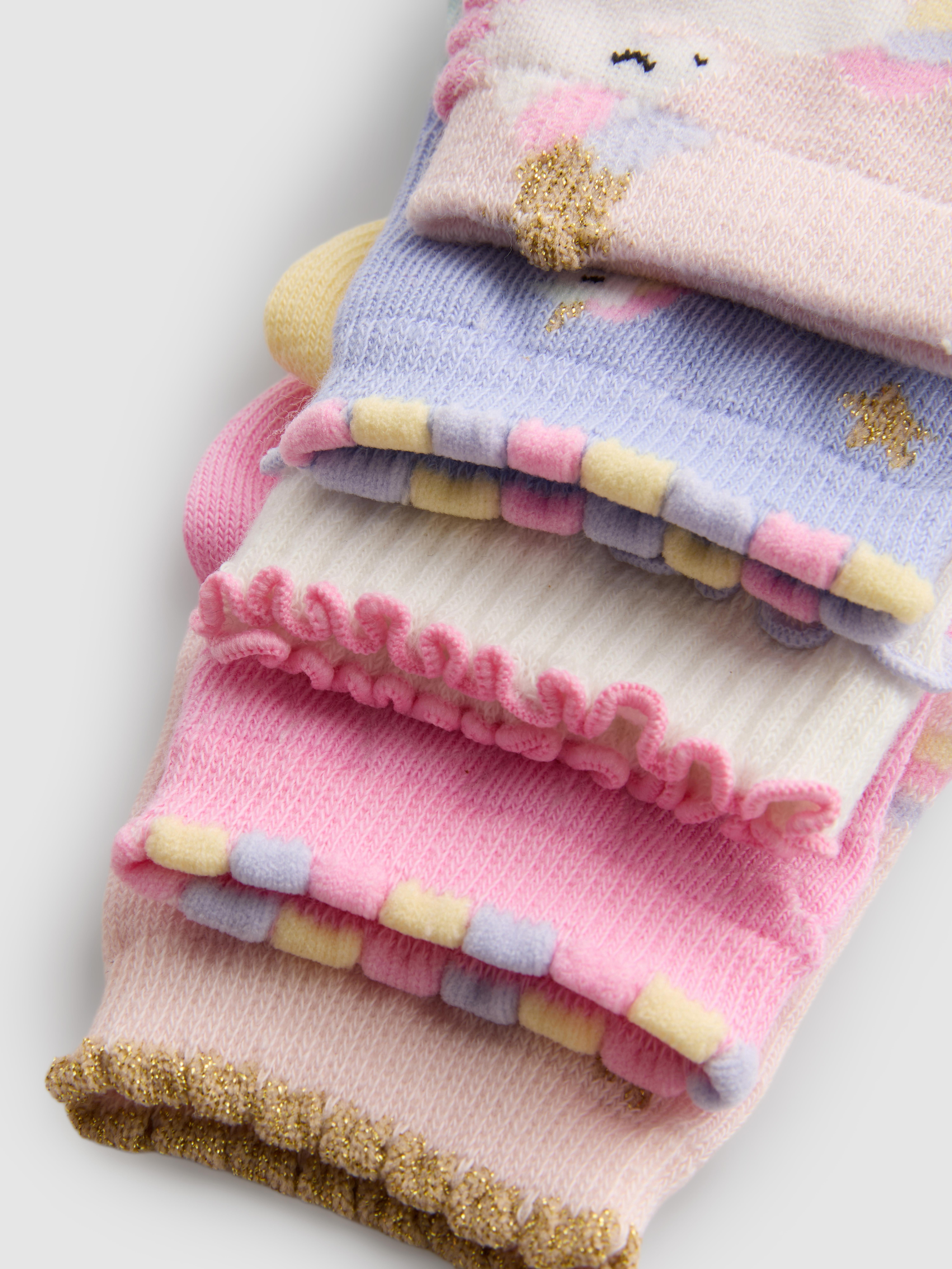 Pack de 5 pares de calcetines de unicornios