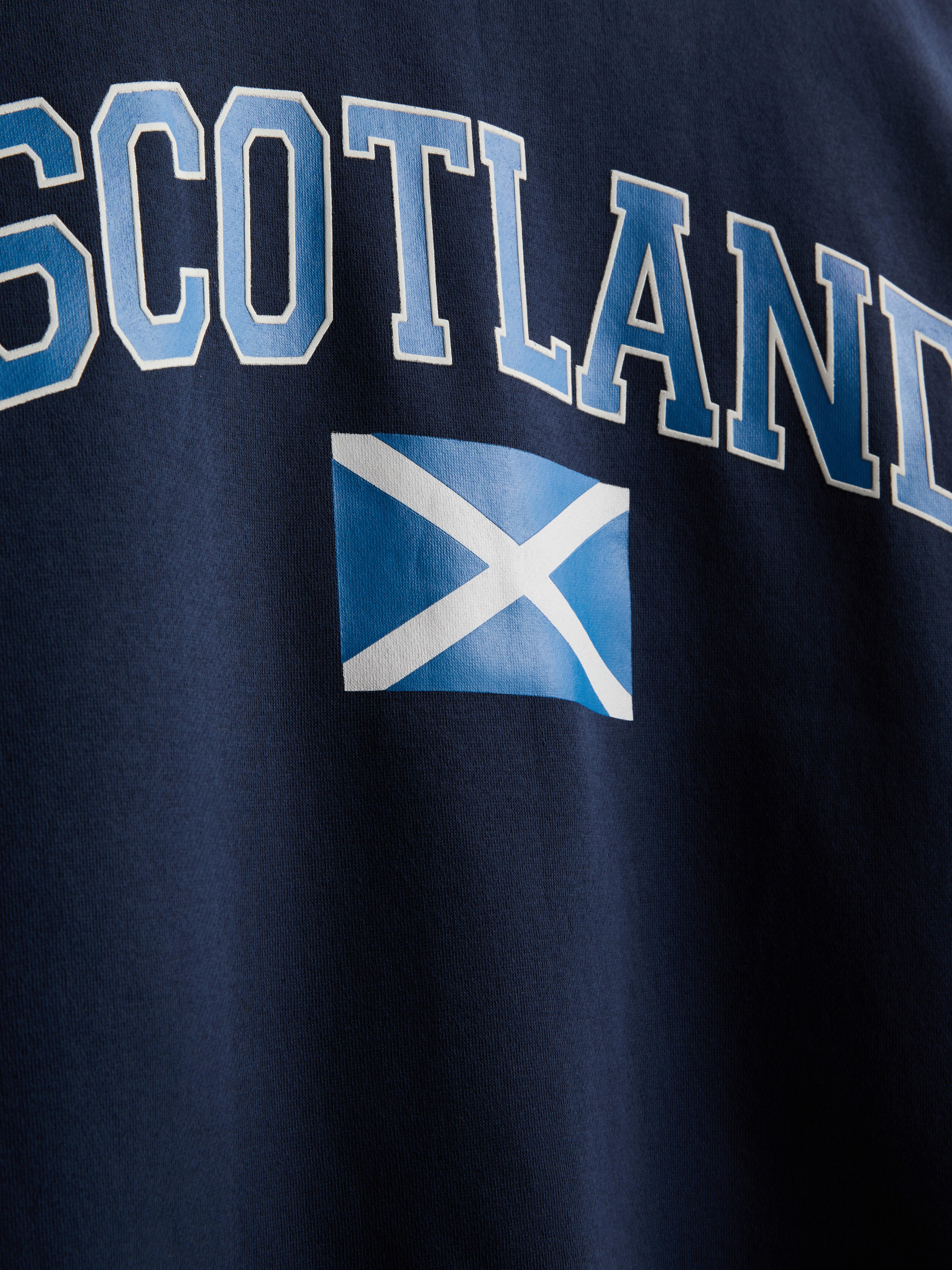 Cotton Blend Relaxed Scotland Sweatshirt
