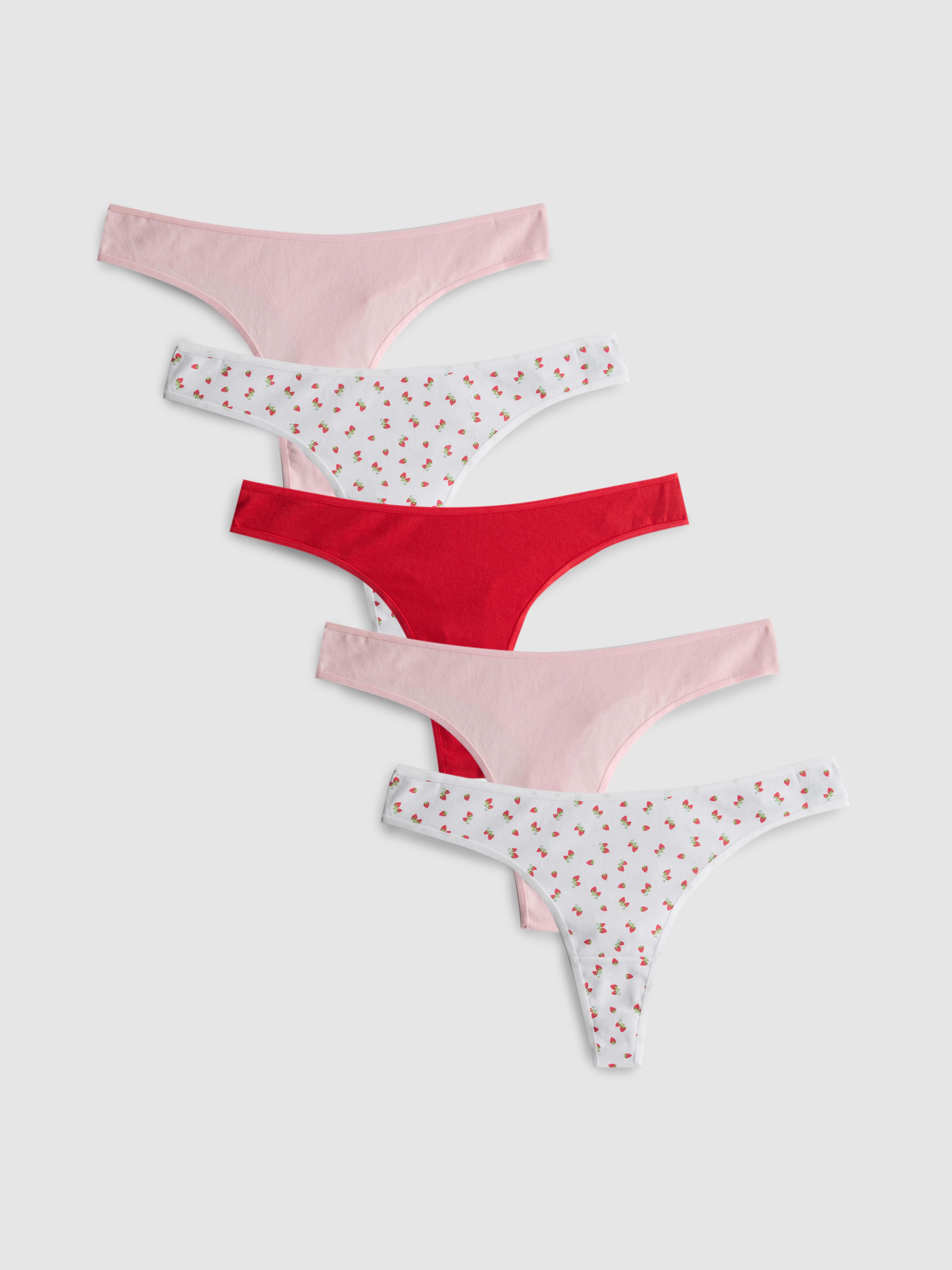 Pack de 5 tangas de algodón puro