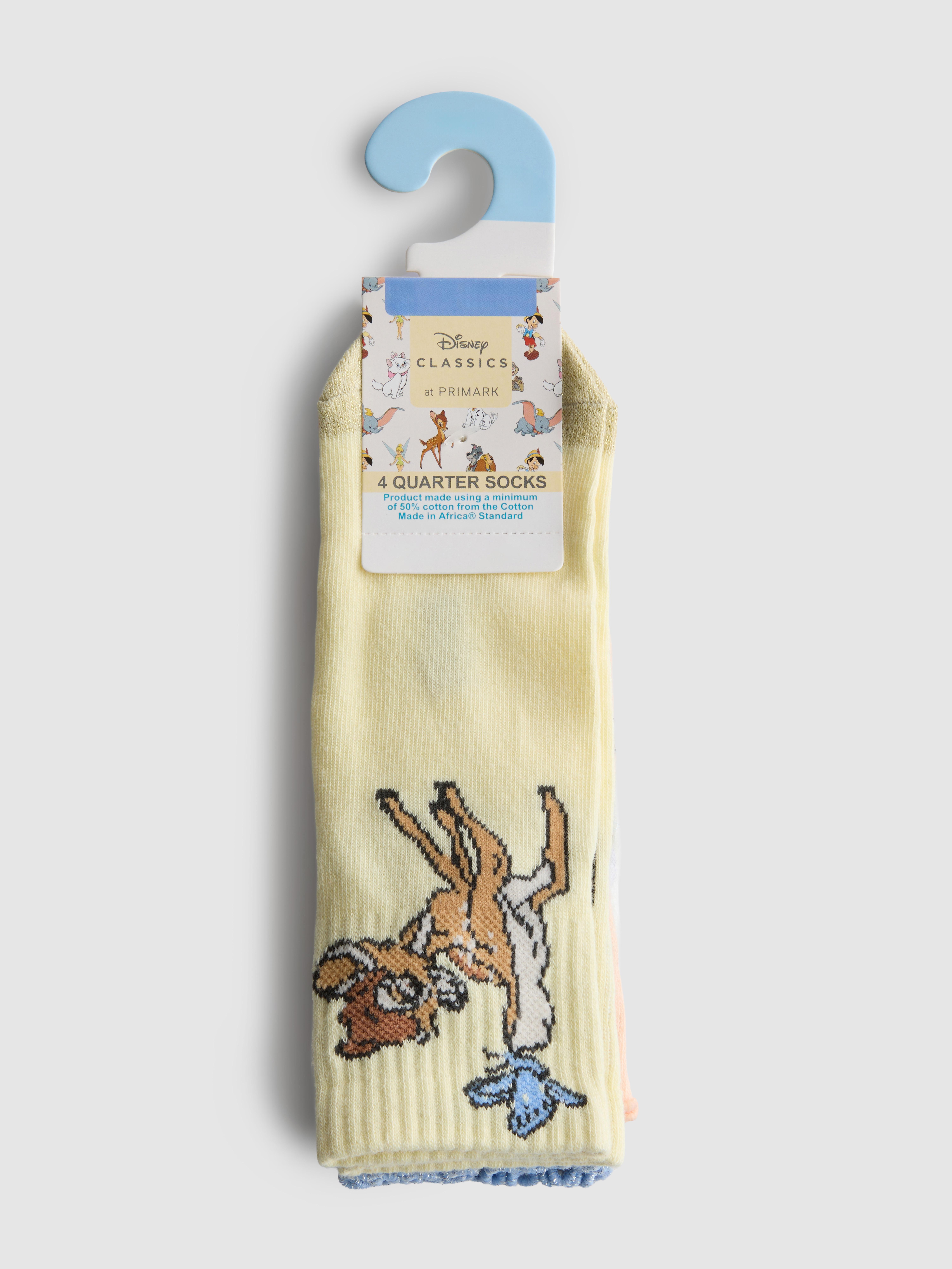 Pack 4 pares meias cano curto Disney Bambi