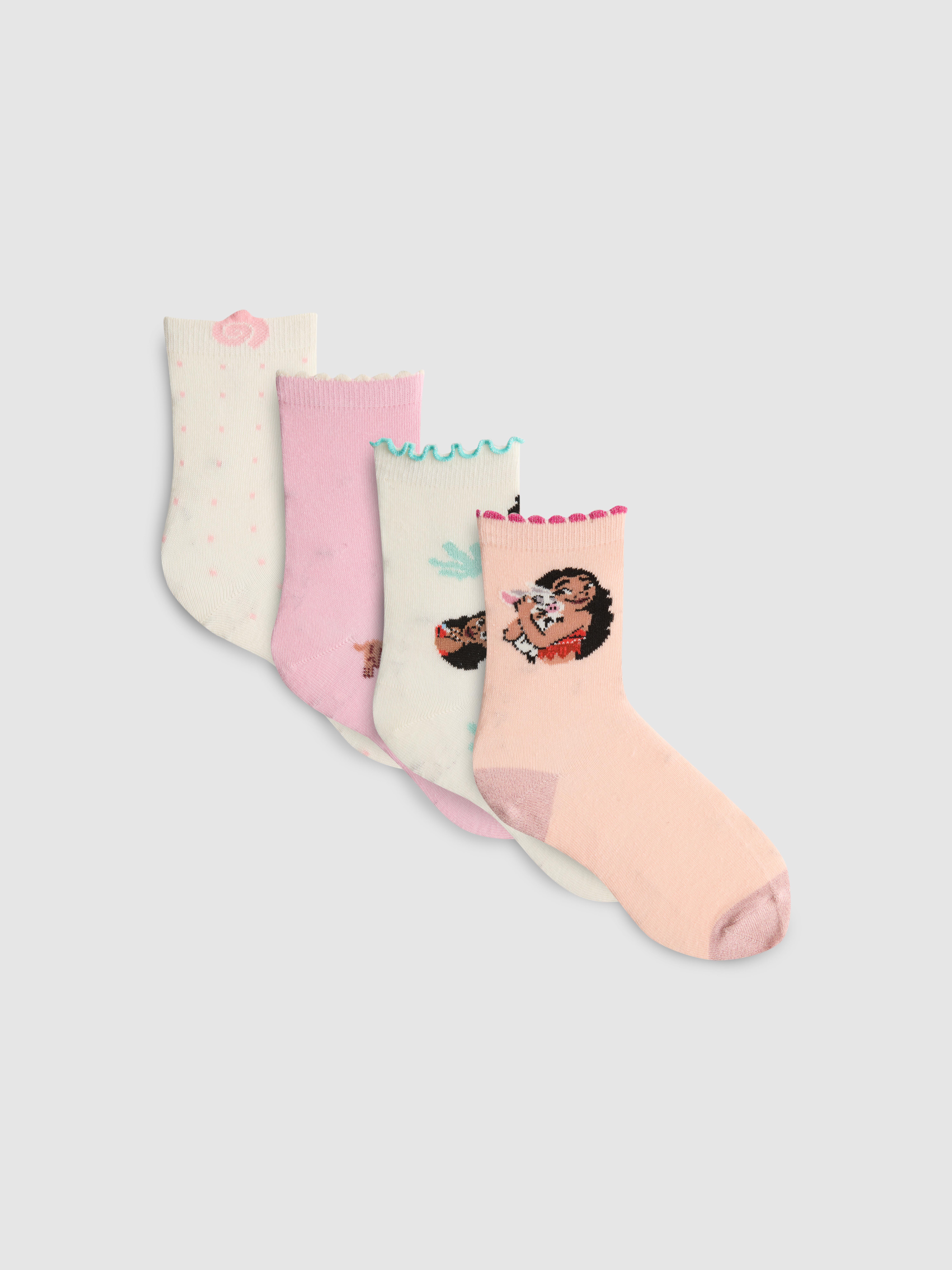 Lot de 4 paires de socquettes Disney Vaiana