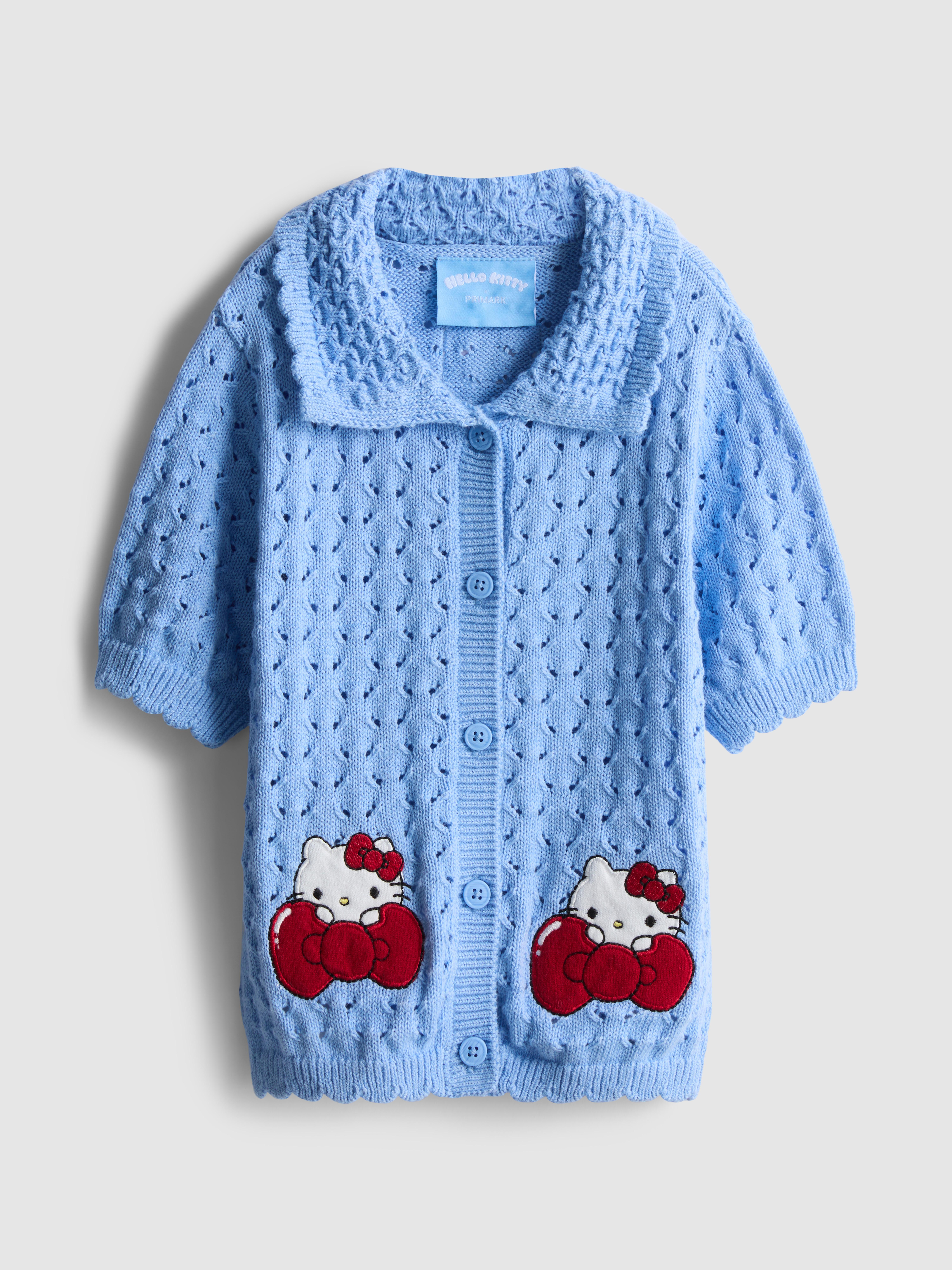 1.5-8yrs | Hello Kitty Collared Short Sleeve Cardigan