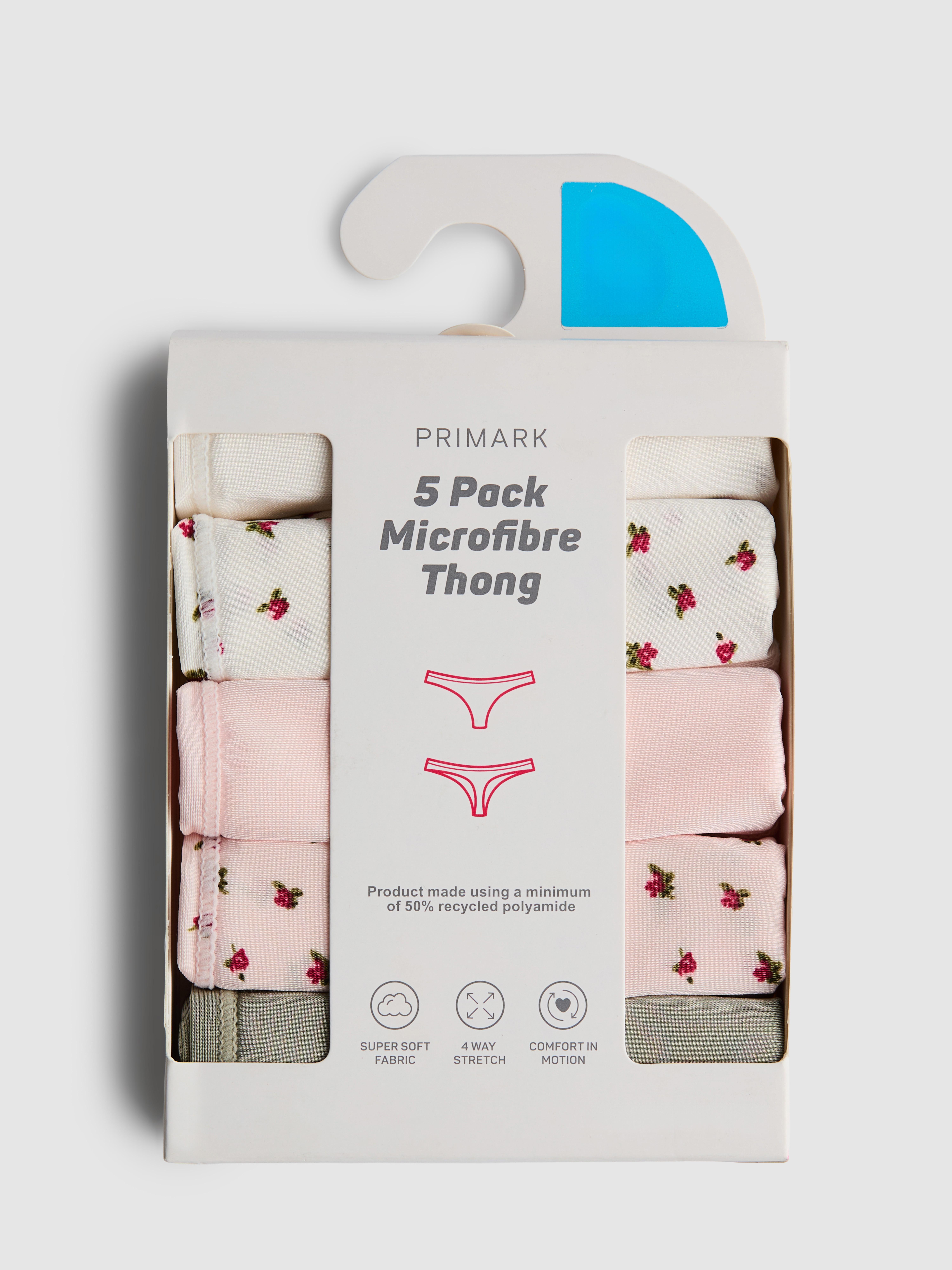 Mikrofaser-Tangas, 5er-Pack