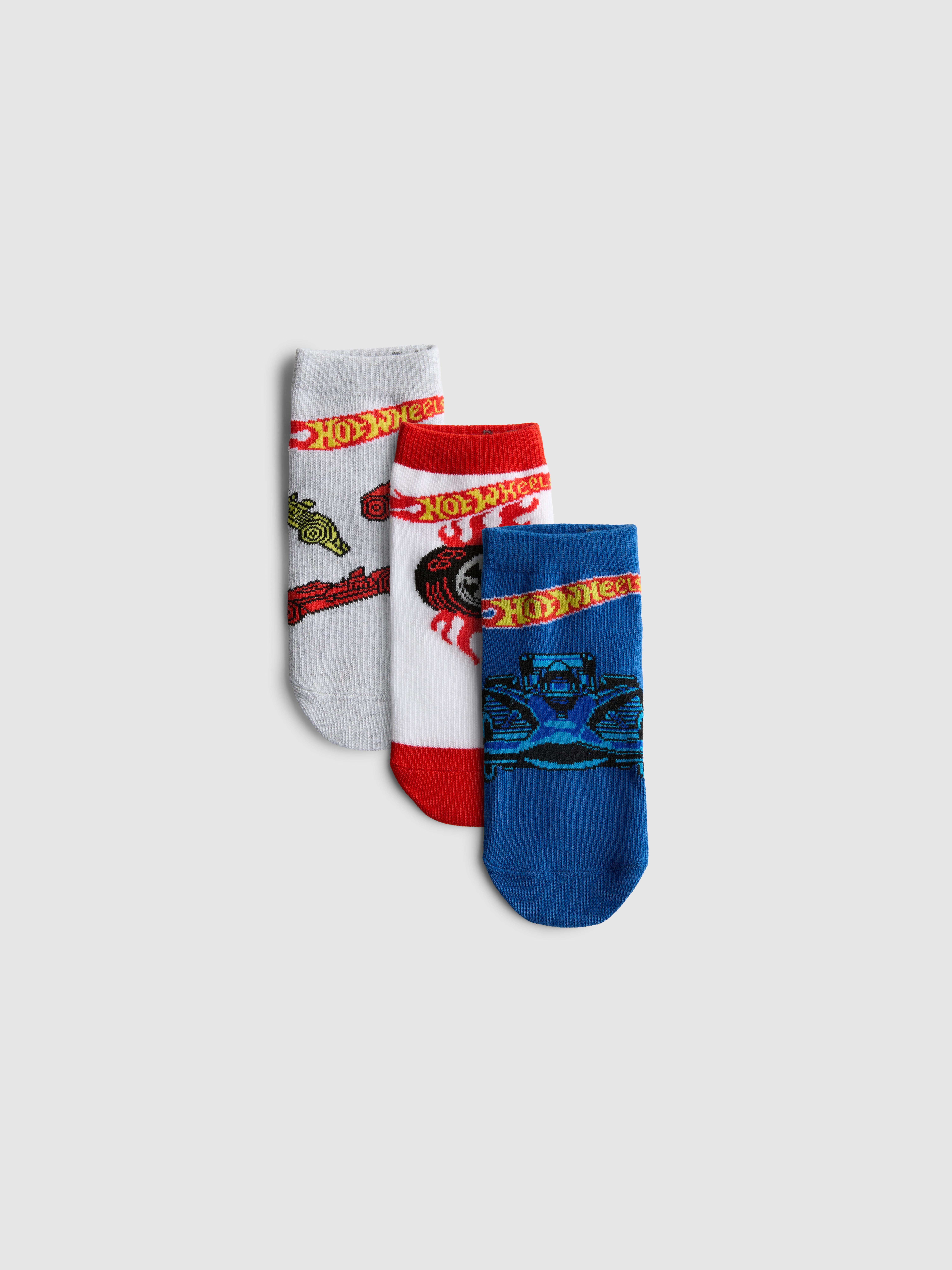 Pack de 3 pares de calcetines de Hot Wheels