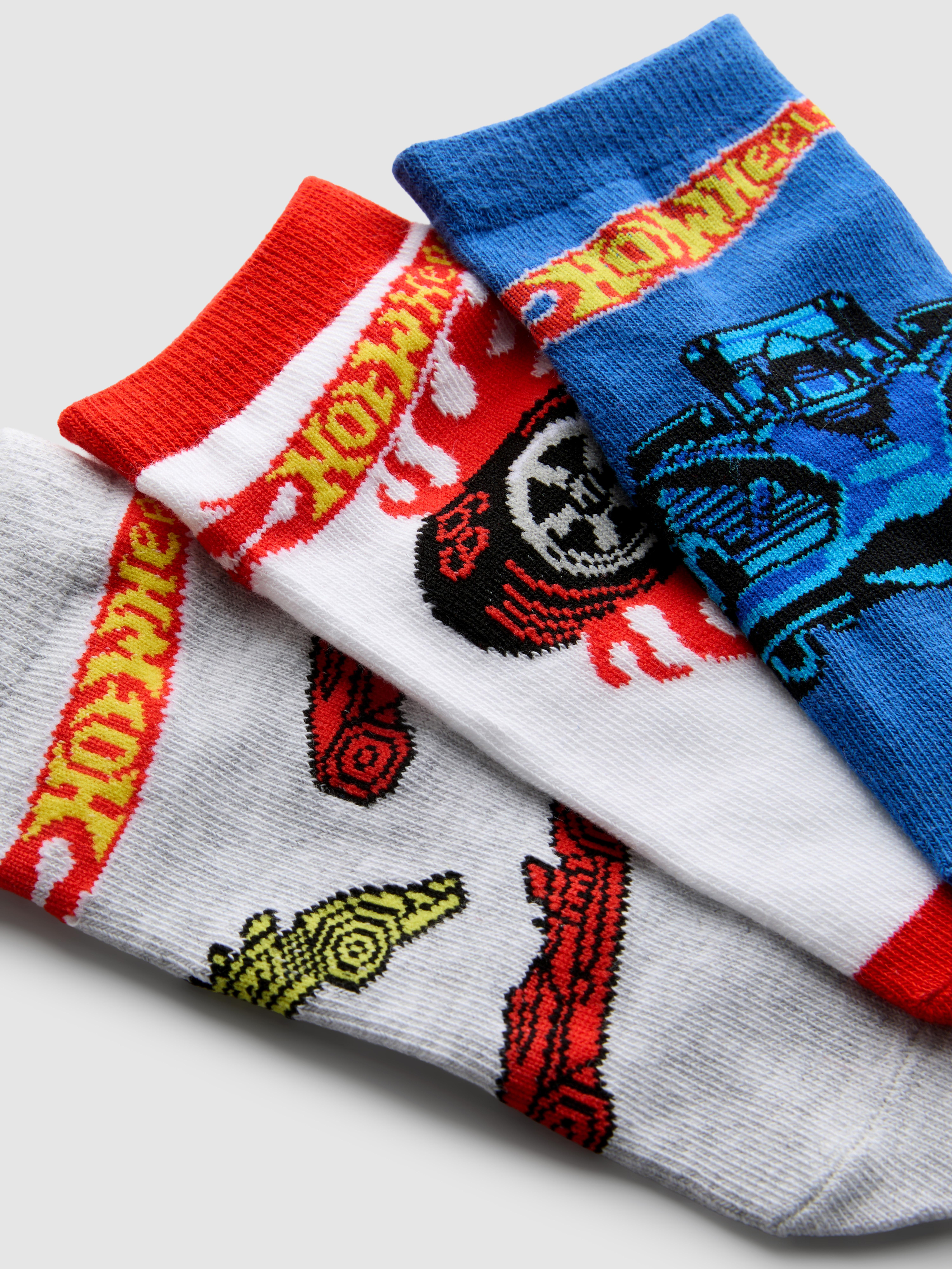 Pack de 3 pares de calcetines de Hot Wheels