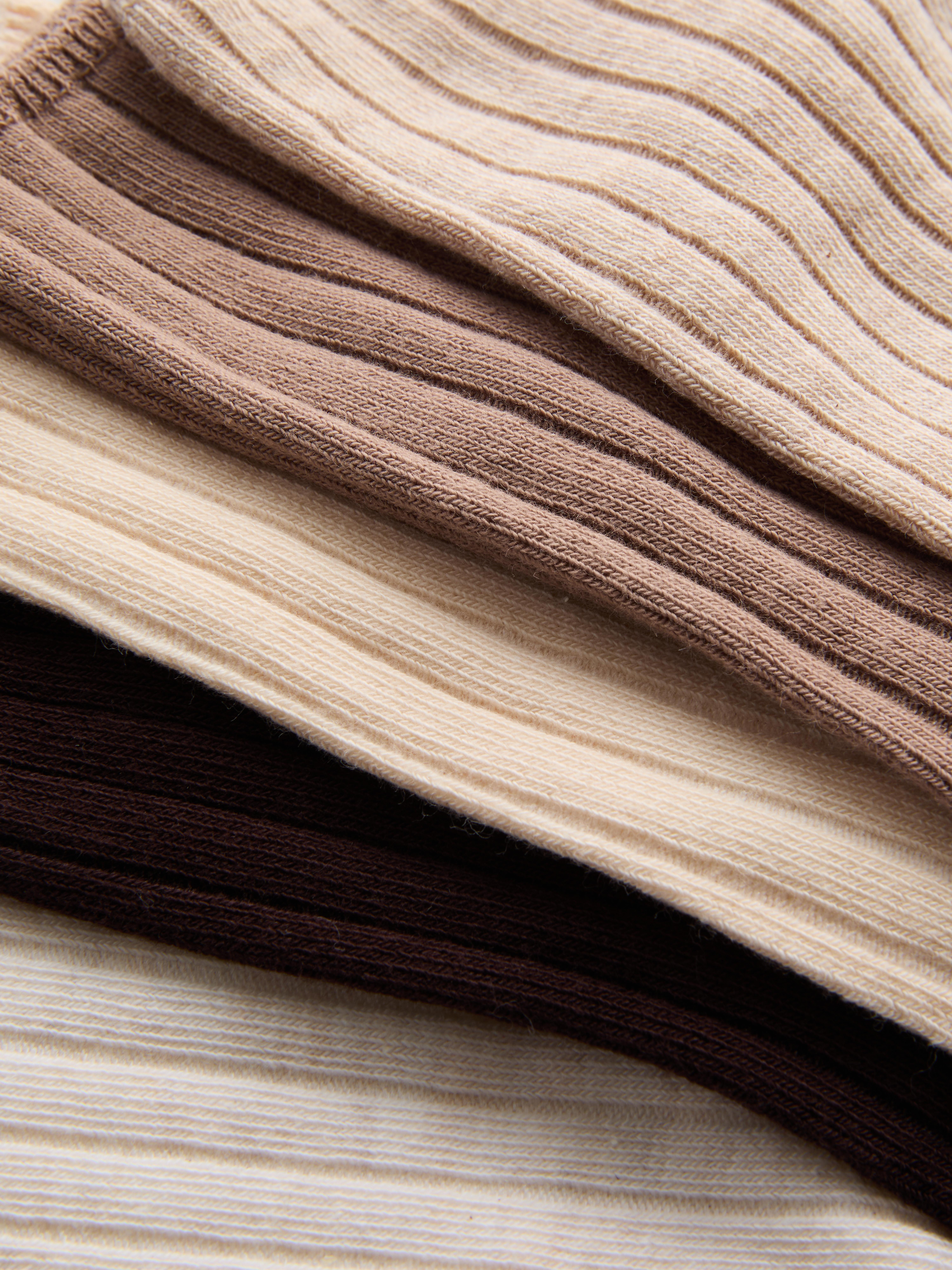 5pk Ribbed Crew Socks