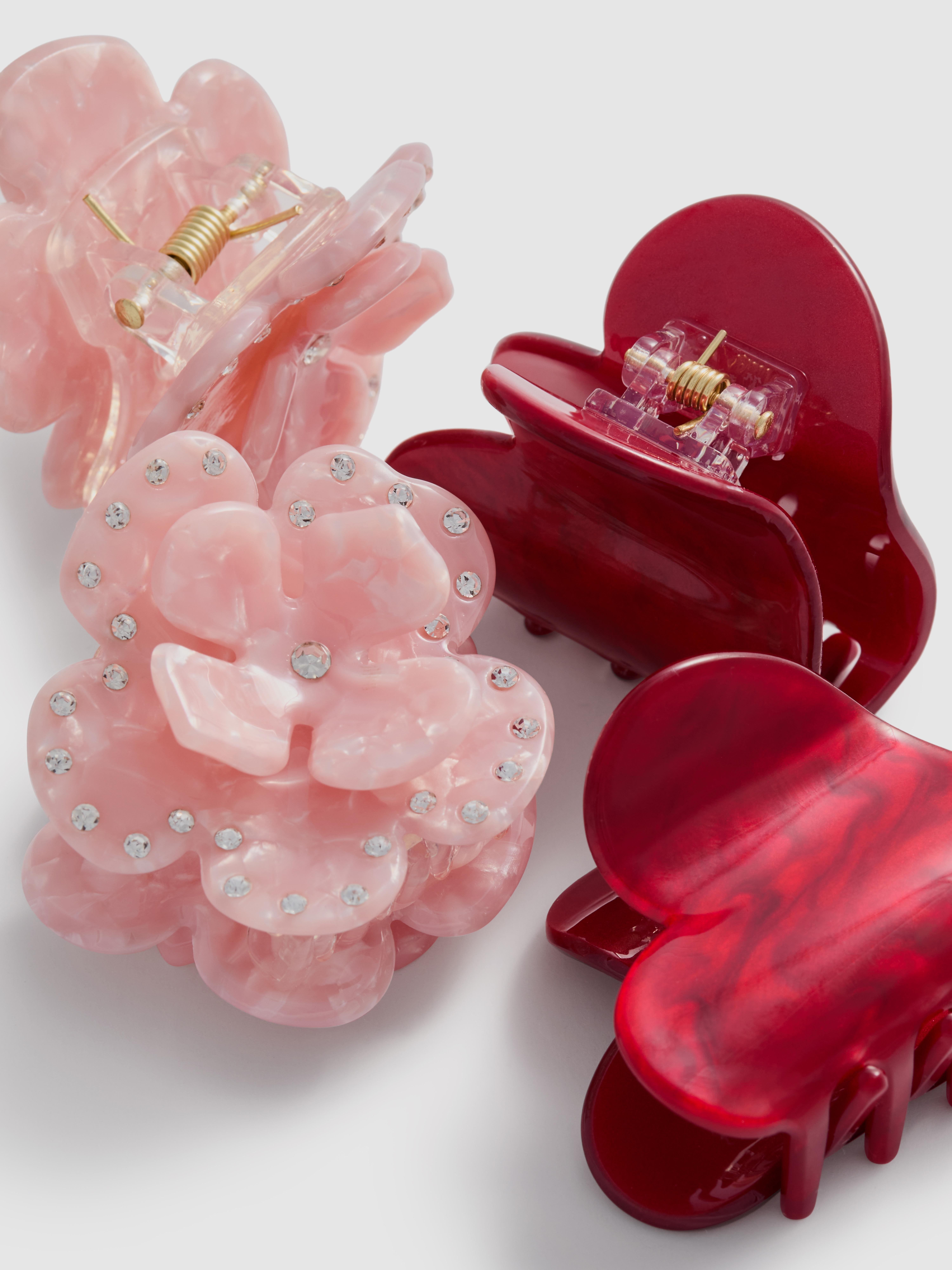 4pk Mixed Claw Clips