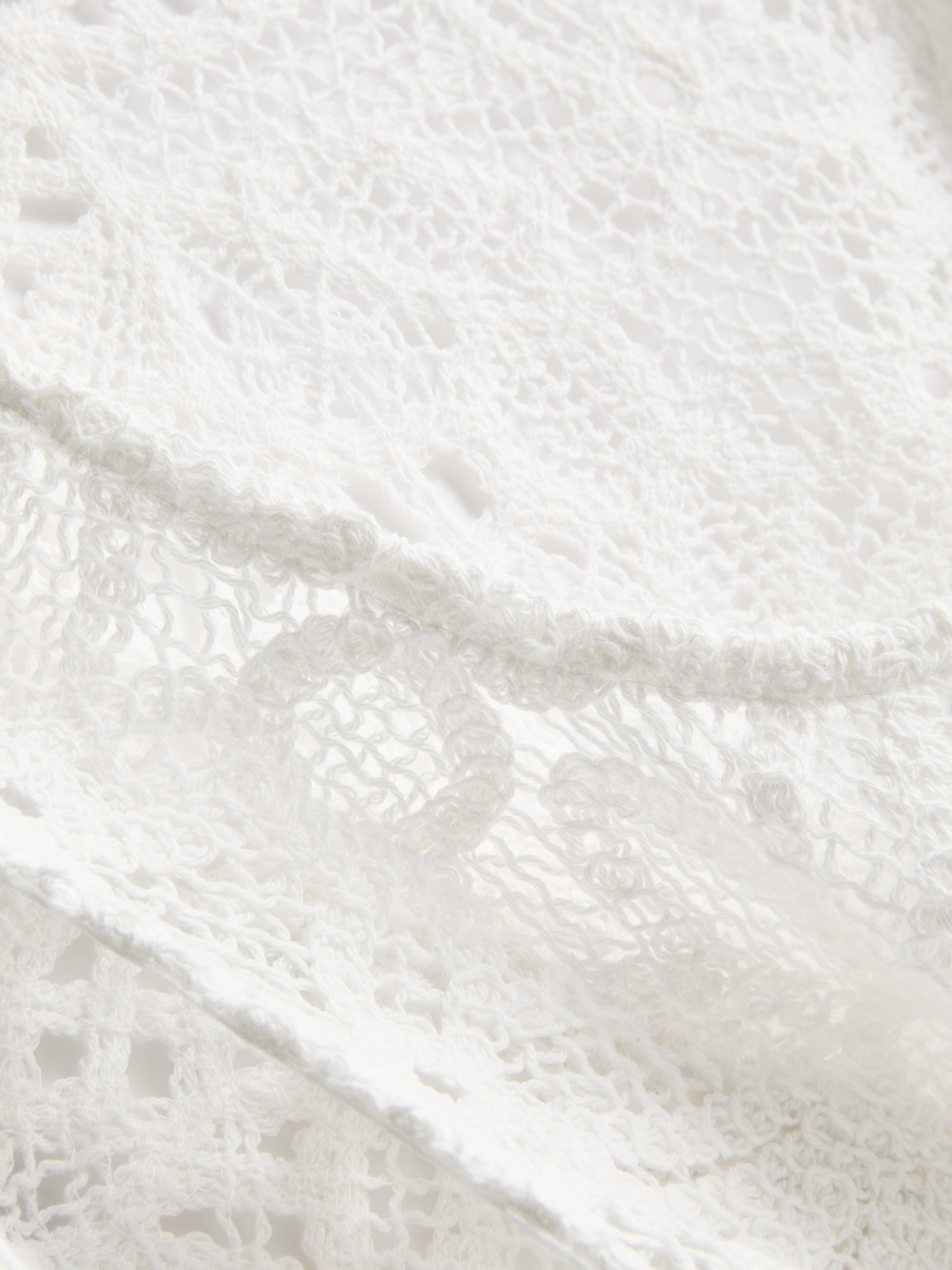Cotton Rich Relaxed Crochet Tank Top