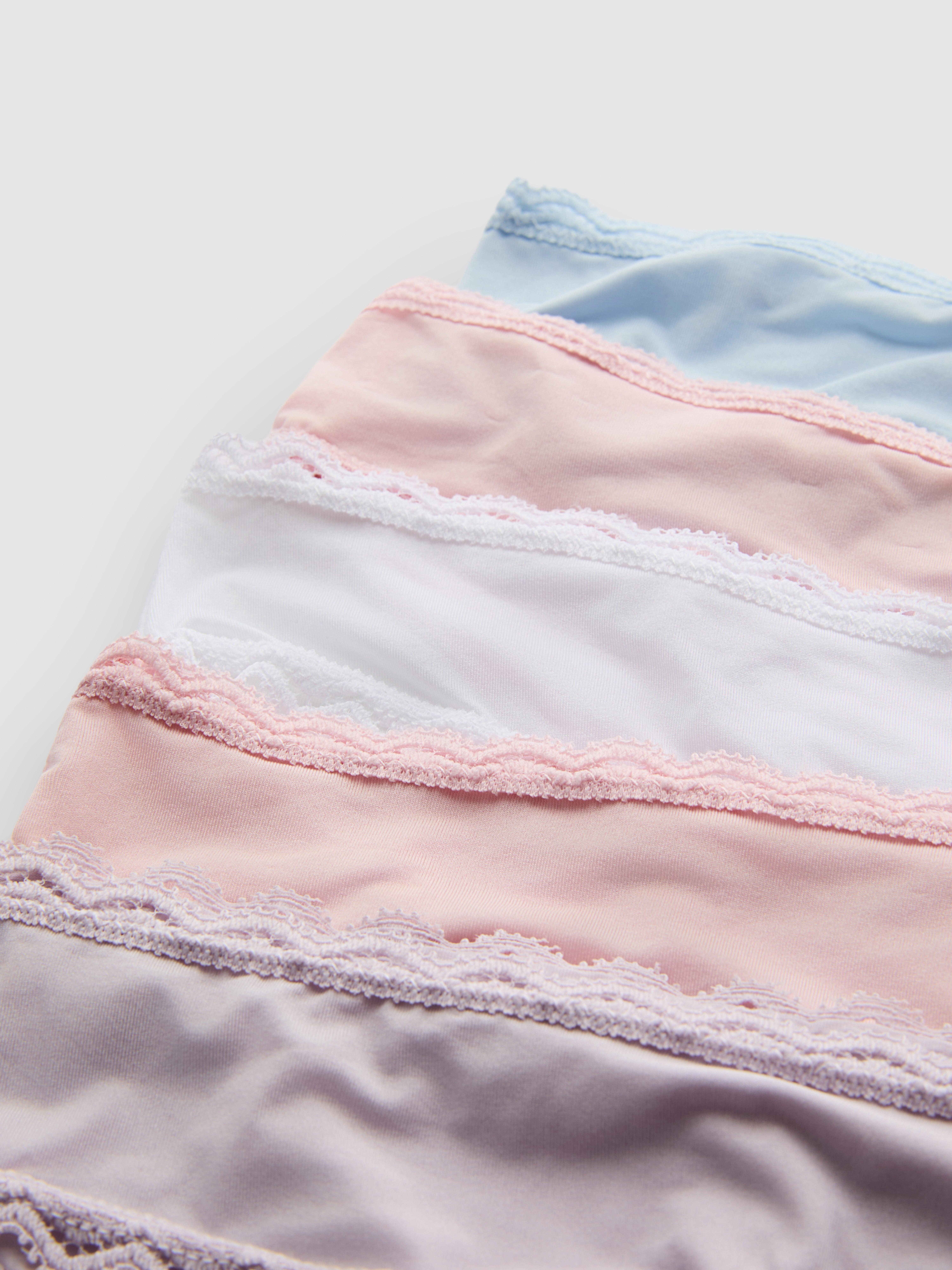 Brazilian slips met kanten rand, set van 5