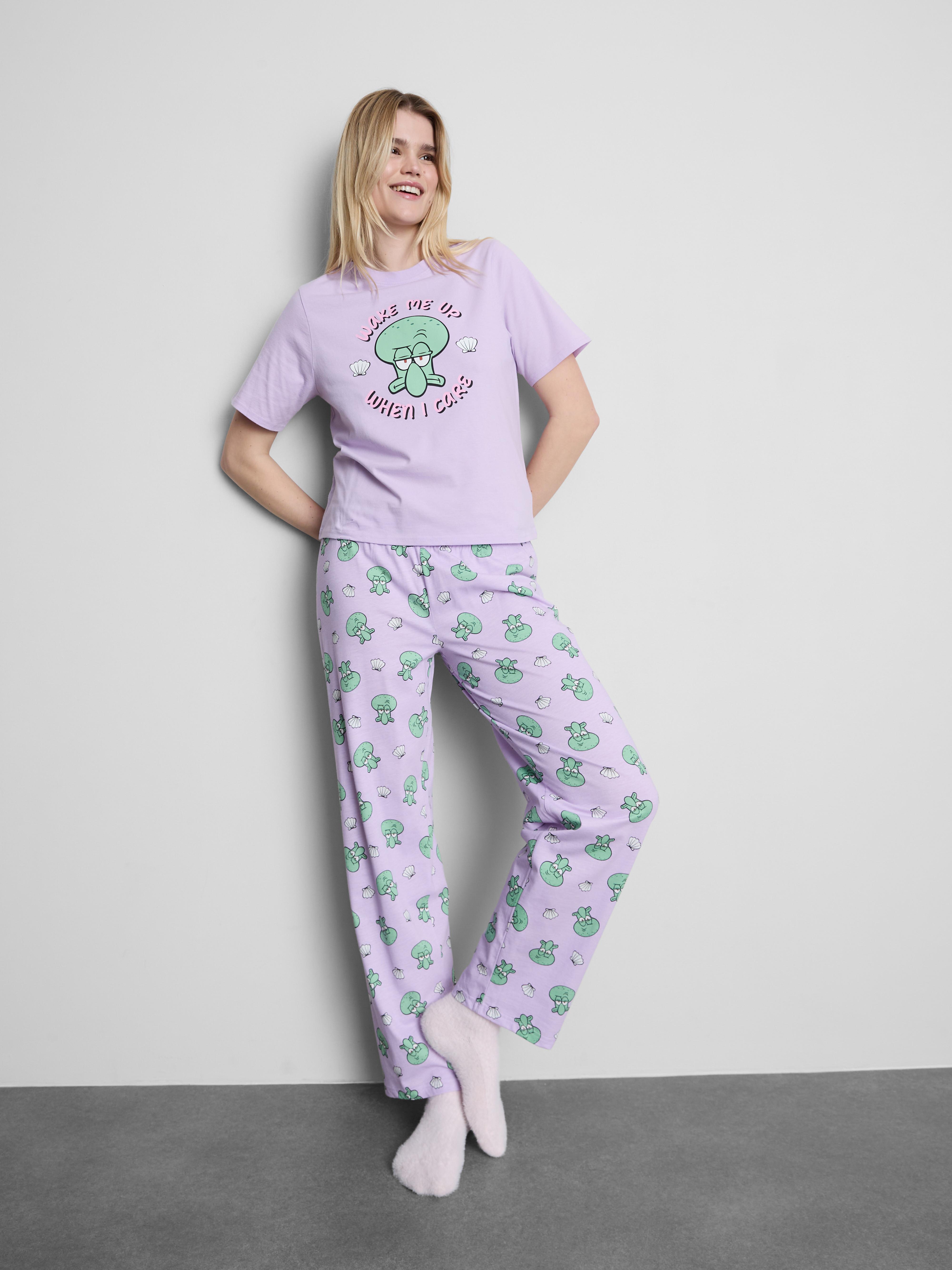 SpongeBob SquarePants Graphic Cotton Pyjamas