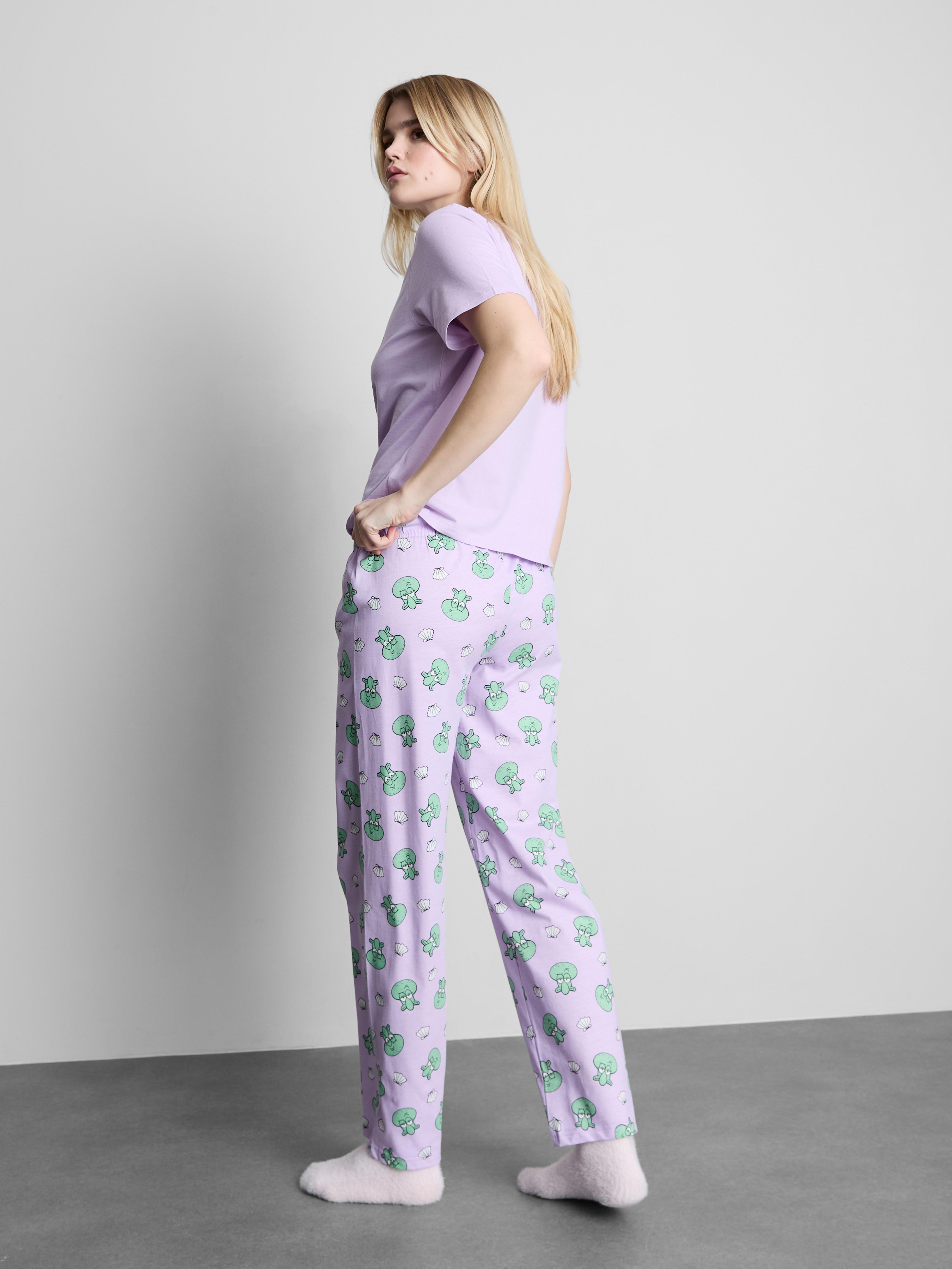 Pijama de algodón con estampado de Bob Esponja