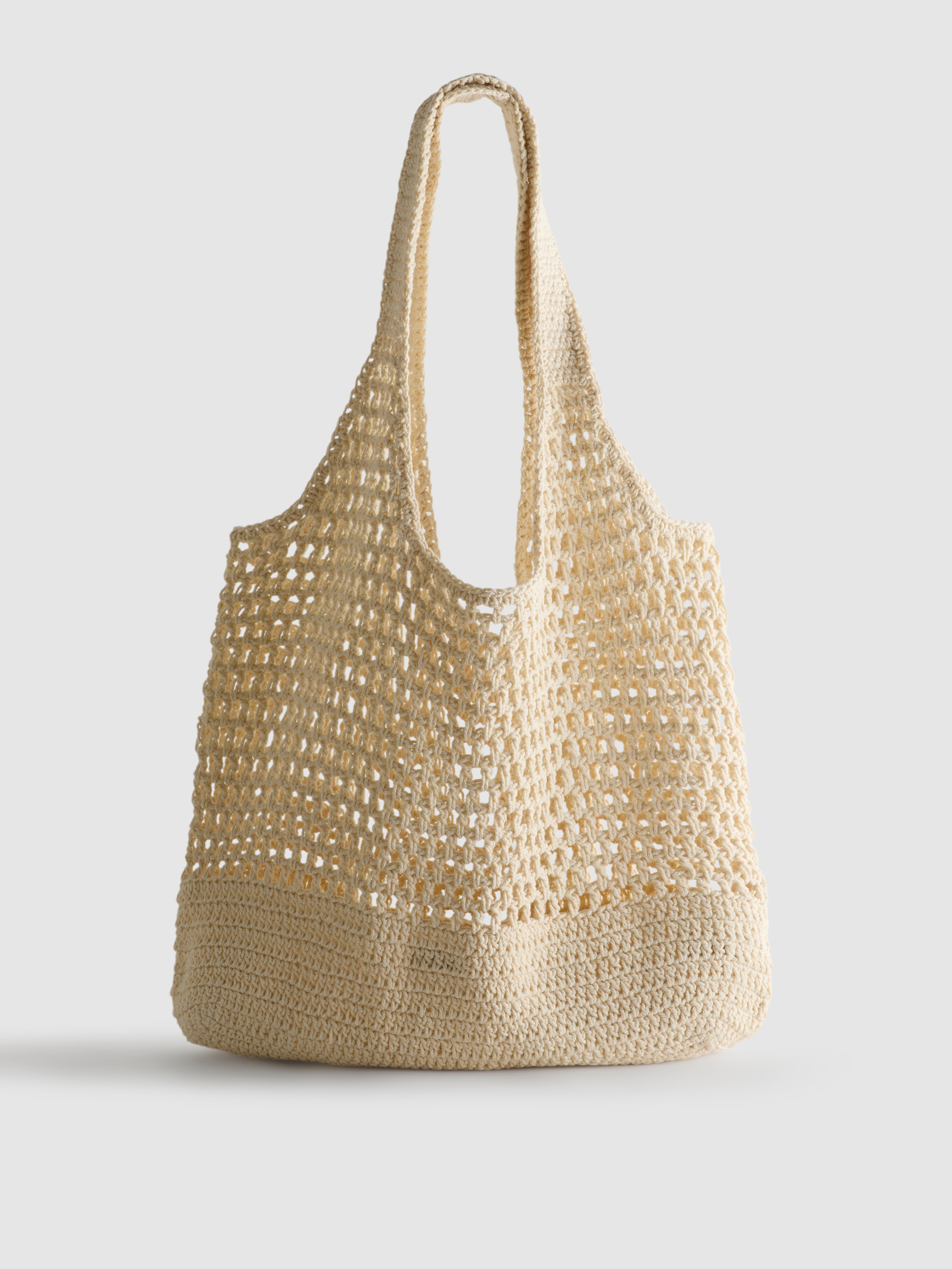 Borsa da spiaggia all'uncinetto