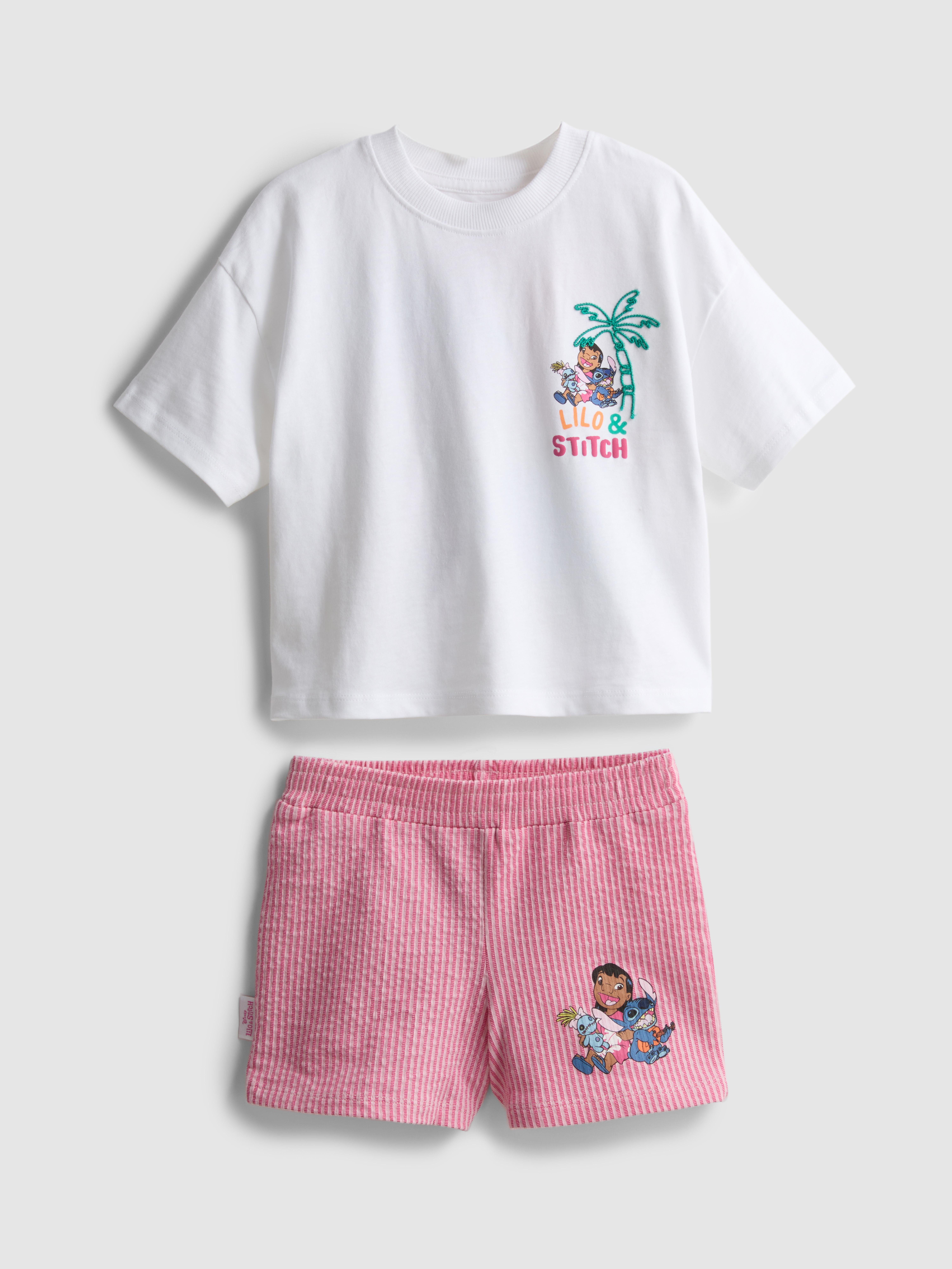1.5-8yrs | Disney’s Stitch Boxy T-Shirt and Shorts Set