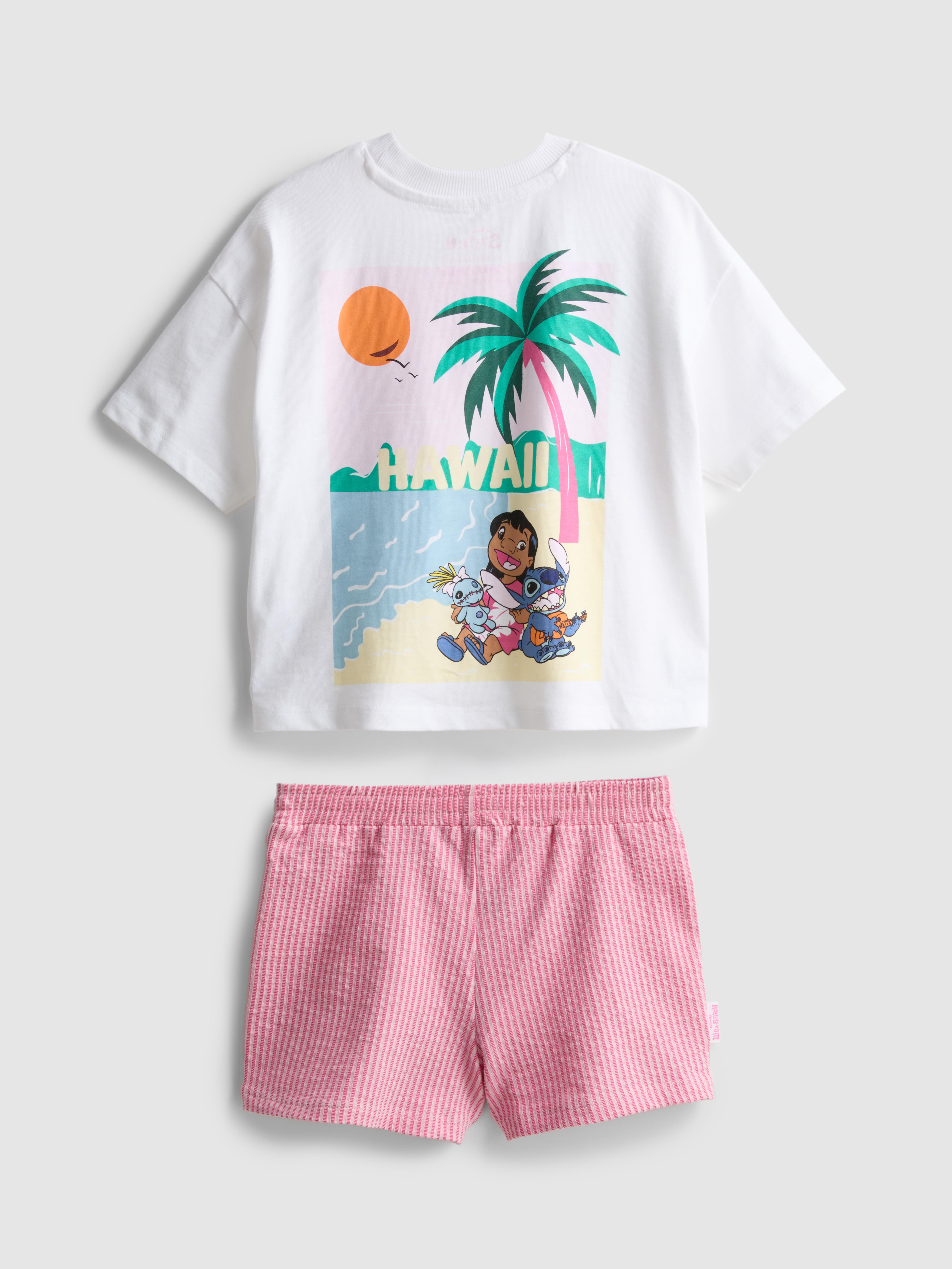 1,5–8 lat | Krótki T-shirt i szorty ze Stichem Disneya
