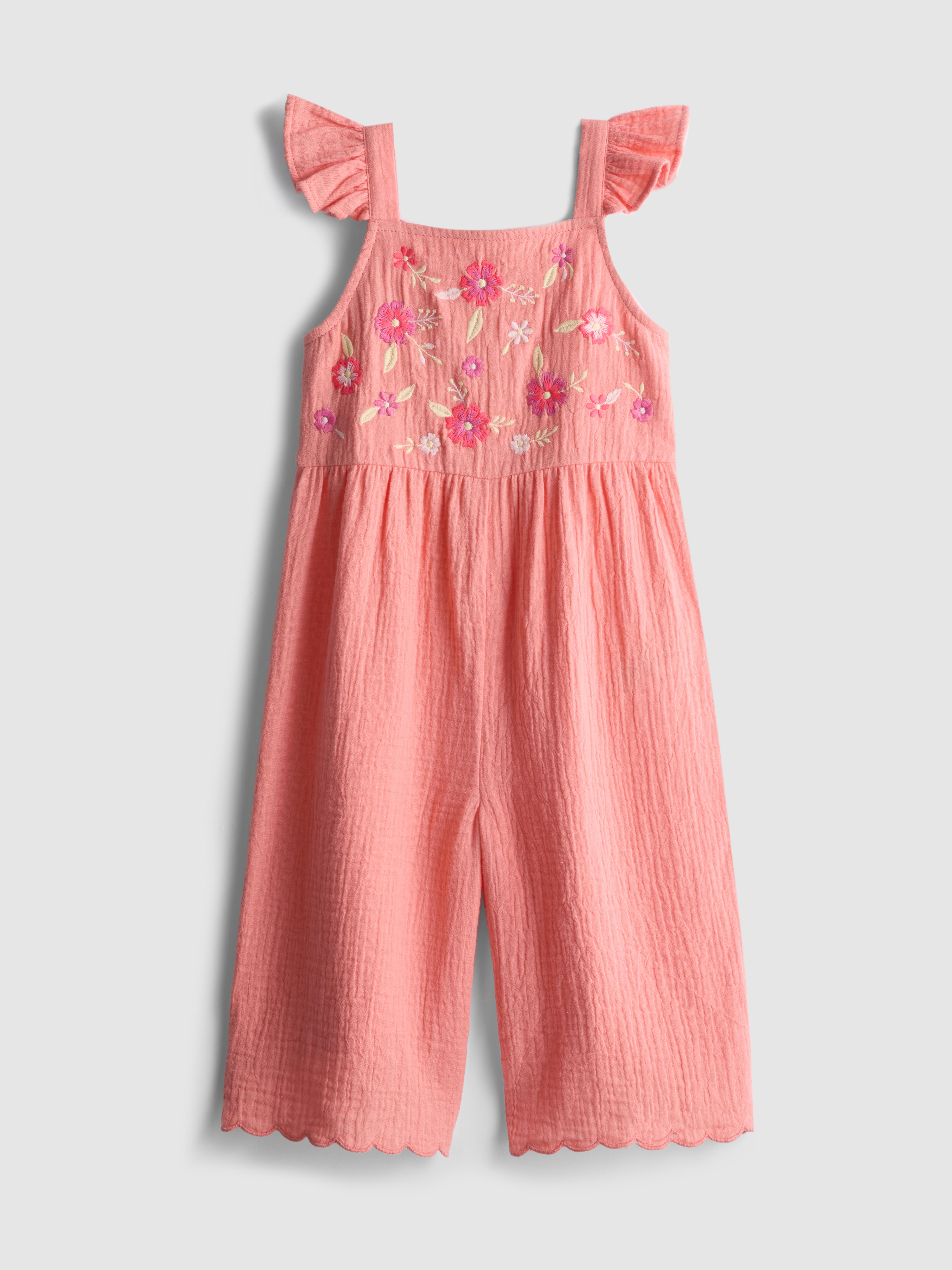 1,5–8 Jahre | Jumpsuit mit Blumenstickerei