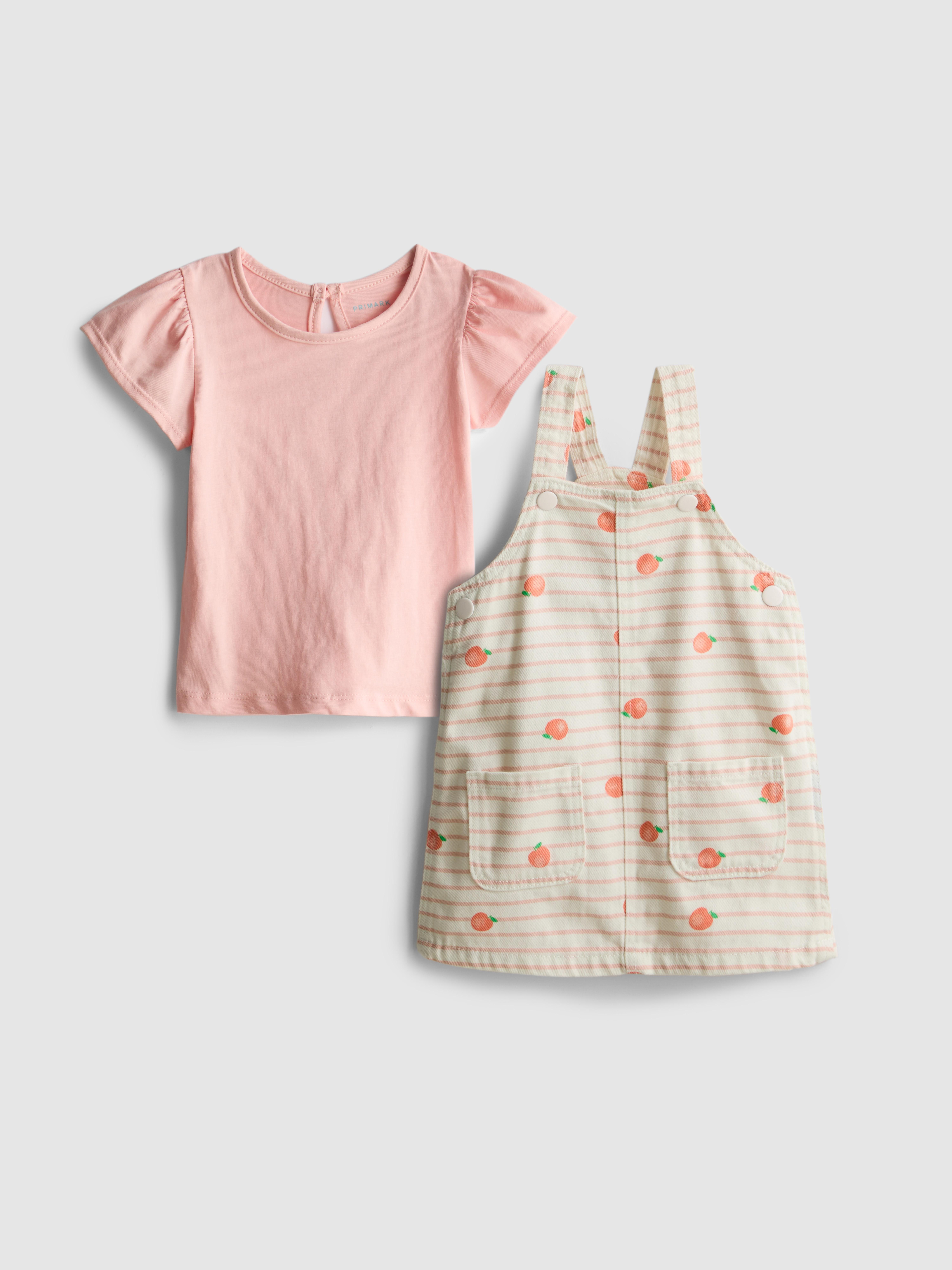 0-36 mnd | Set van T-shirt en overgooier