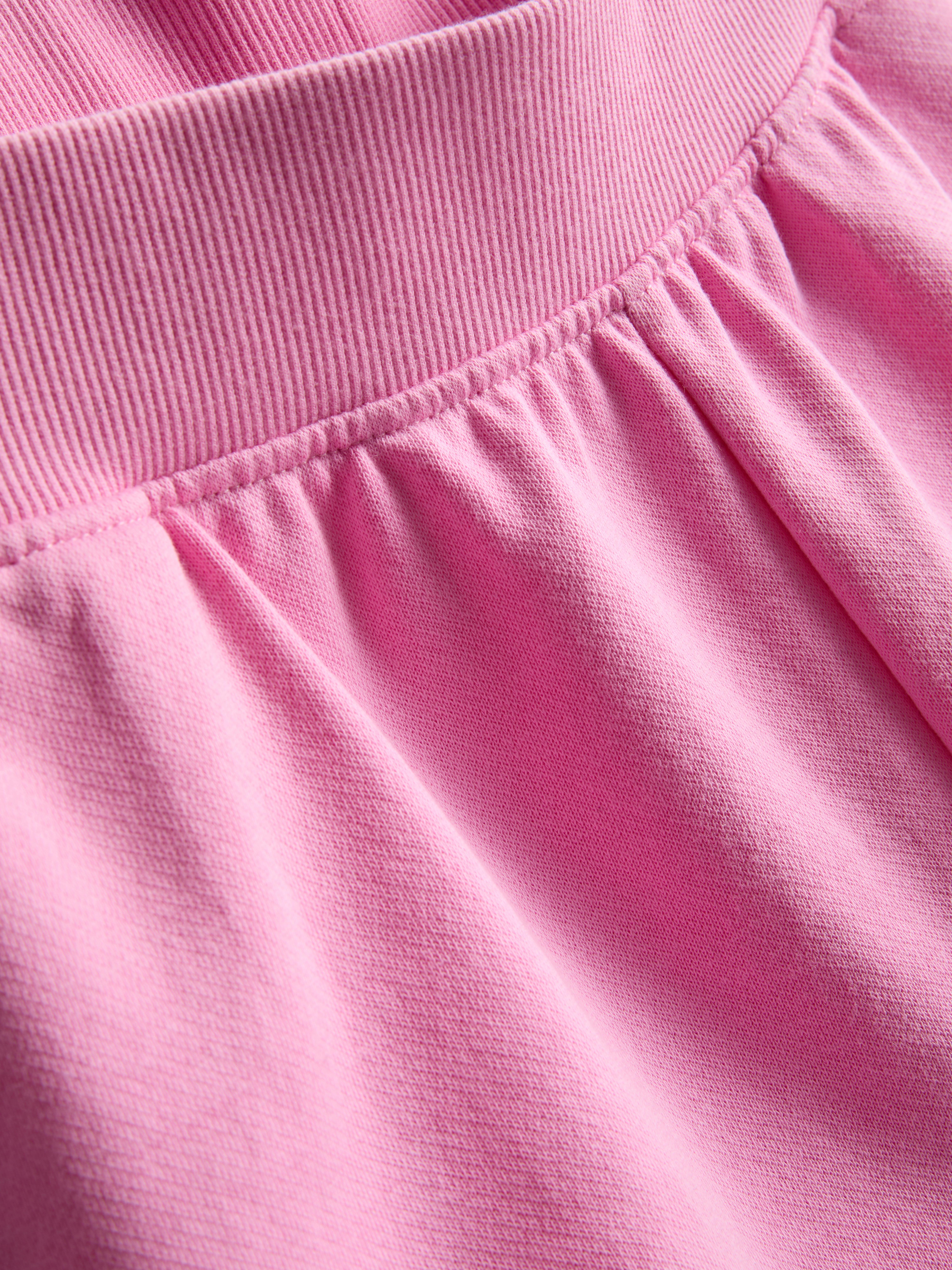 Cotton Split Hem Lounge Shorts