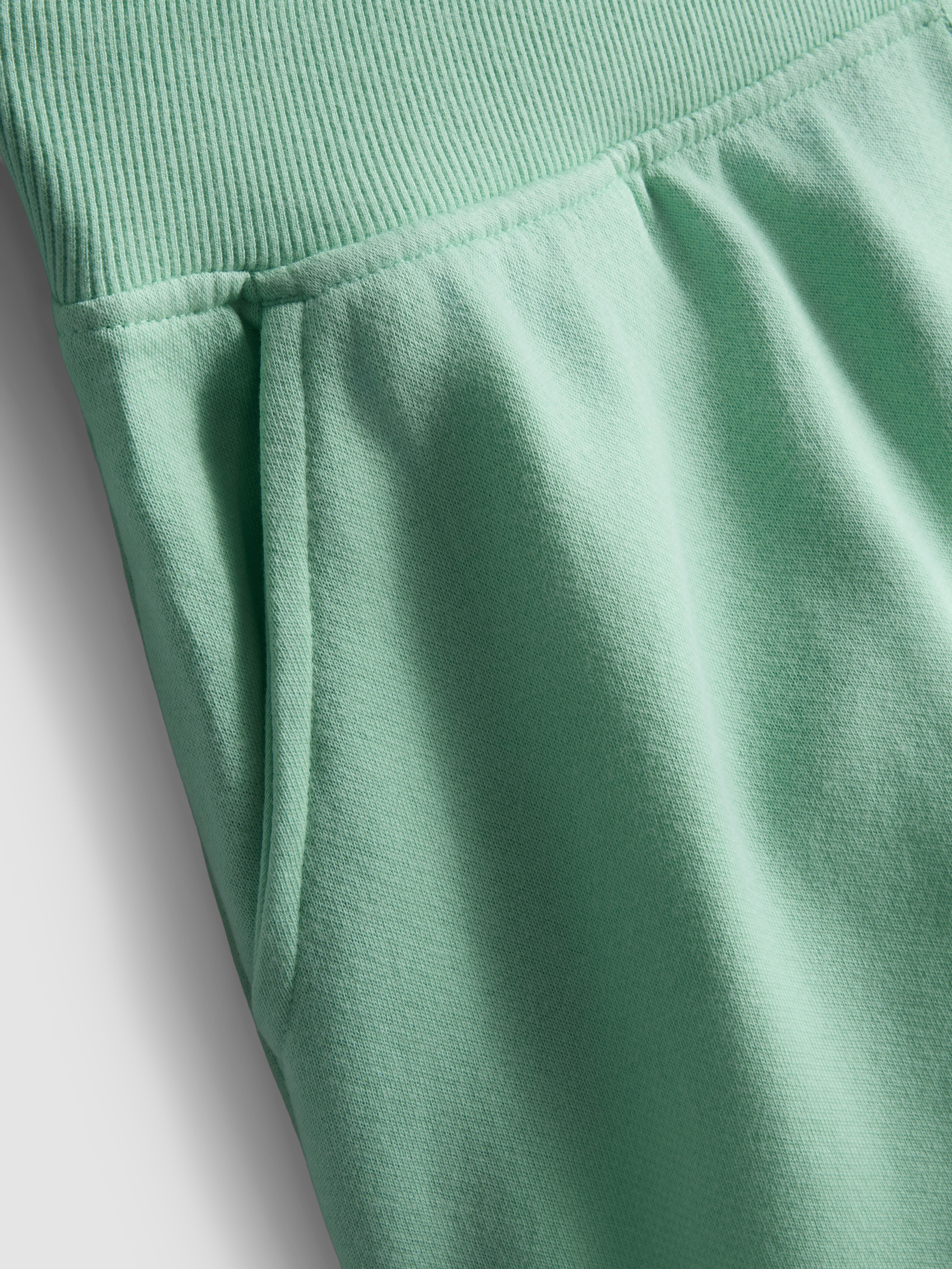 Cotton Split Hem Lounge Shorts