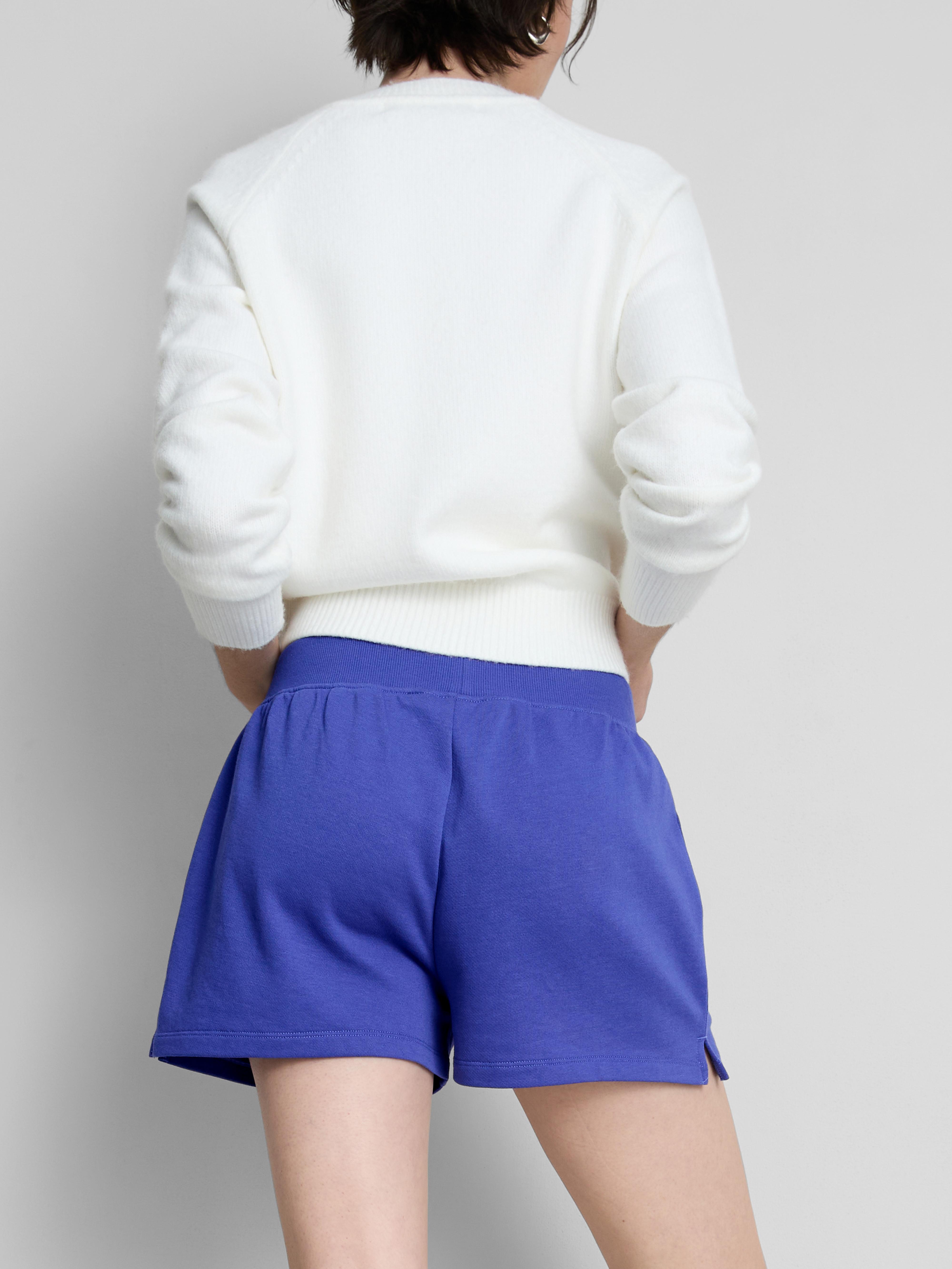Lounge-Shorts aus Baumwolle mit Schlitz