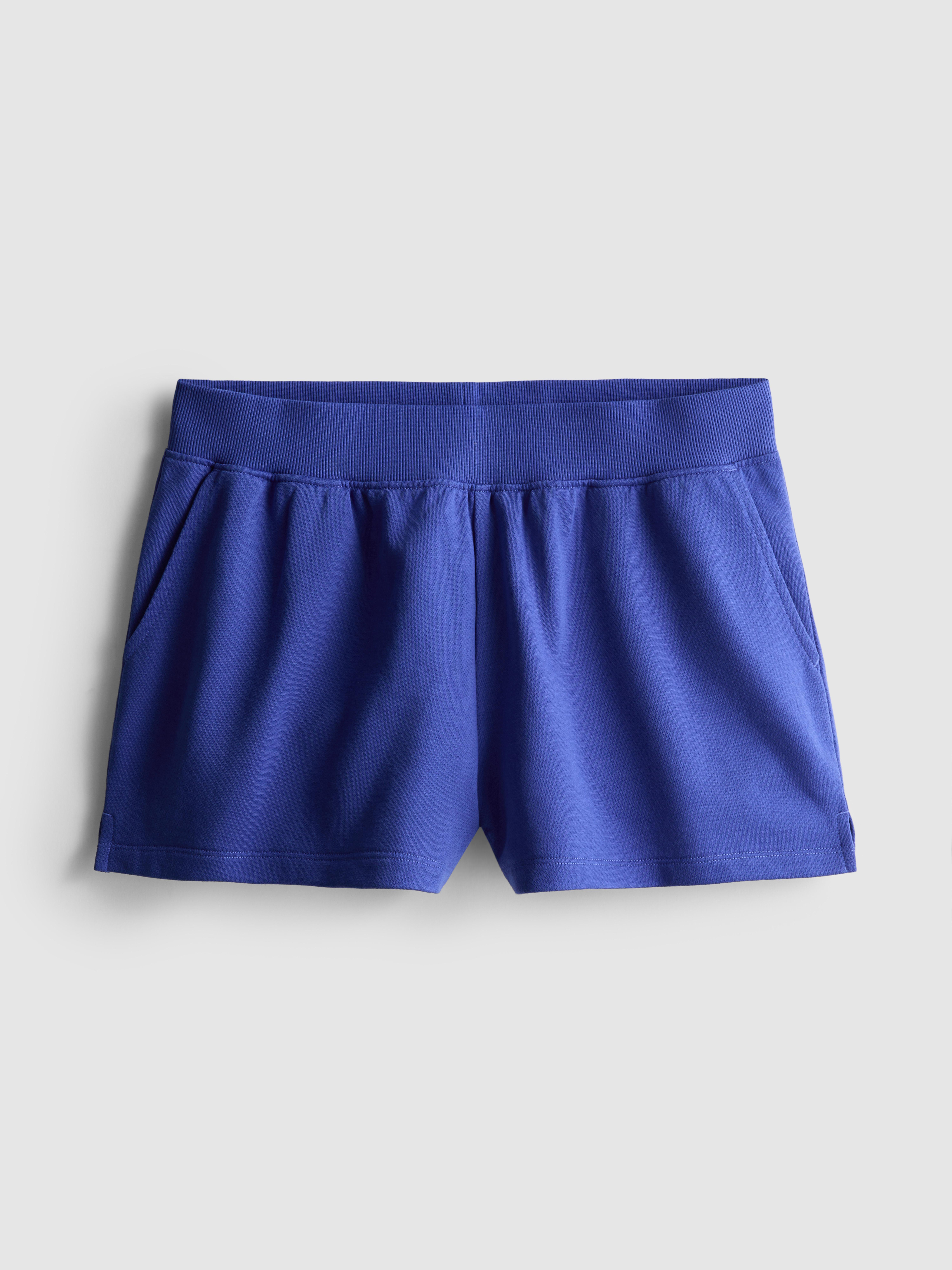 Lounge-Shorts aus Baumwolle mit Schlitz