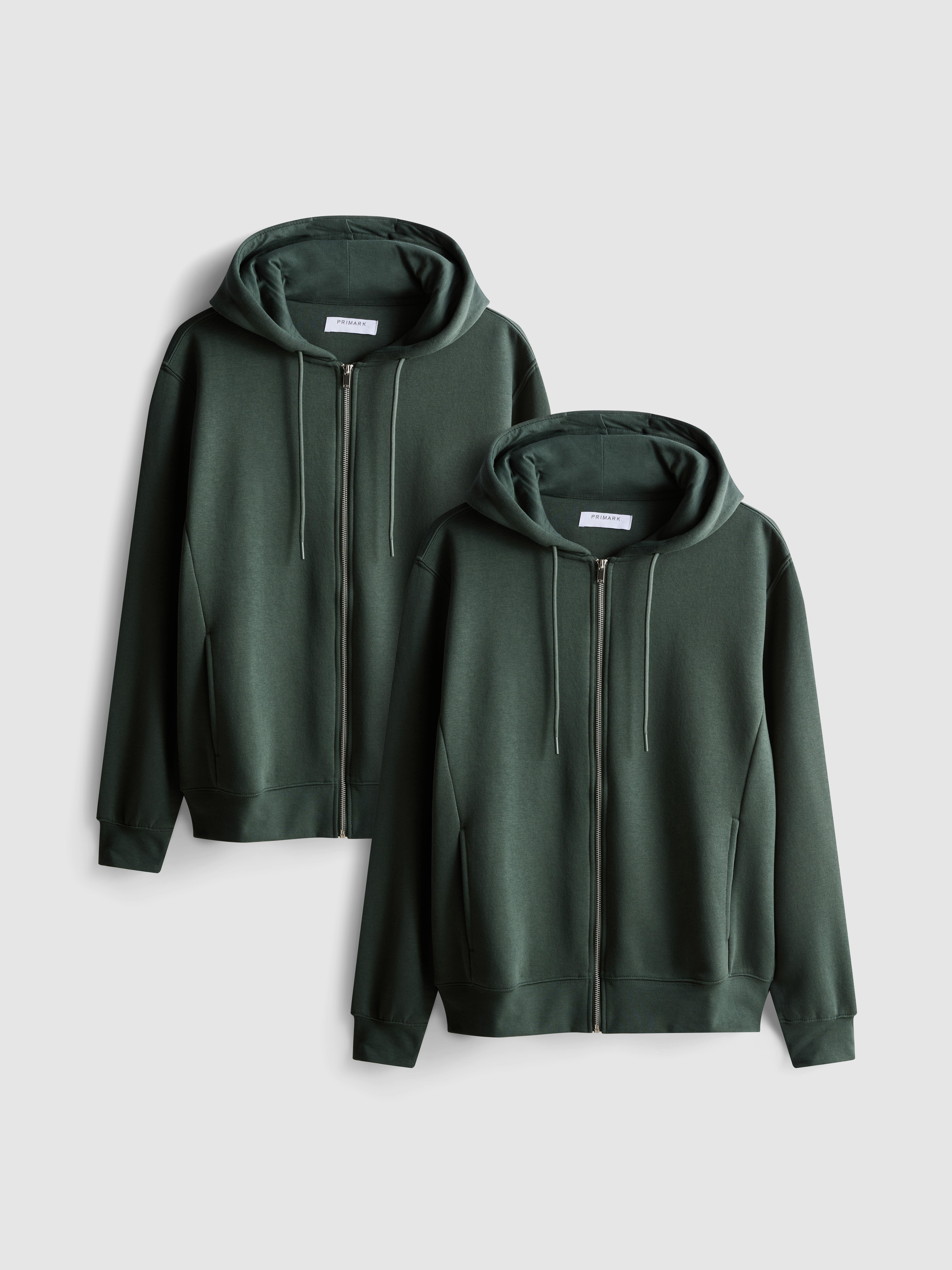 2pk Essential Zip-Through Hoodies