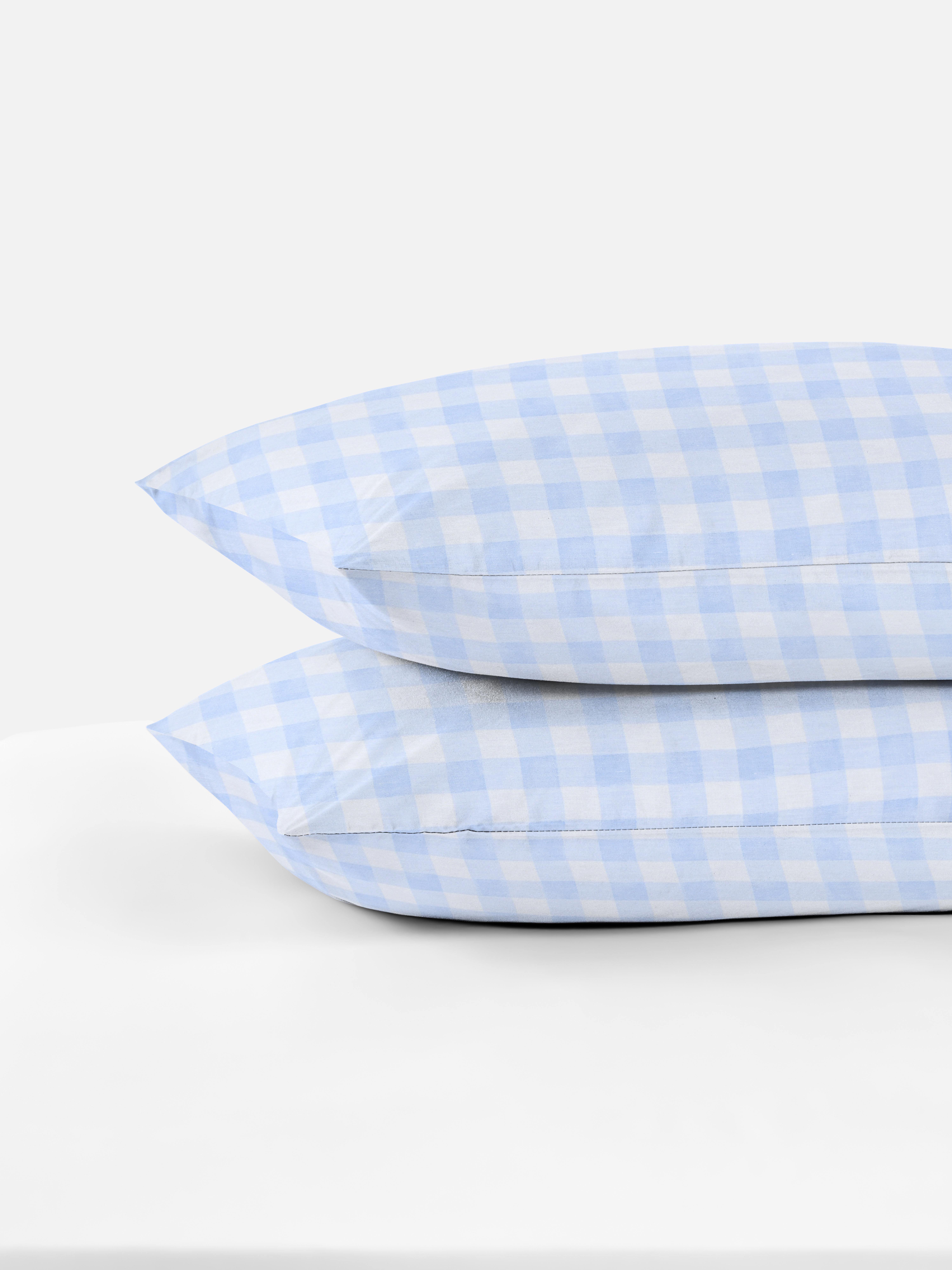 Lot de 2 taies d'oreiller vichy