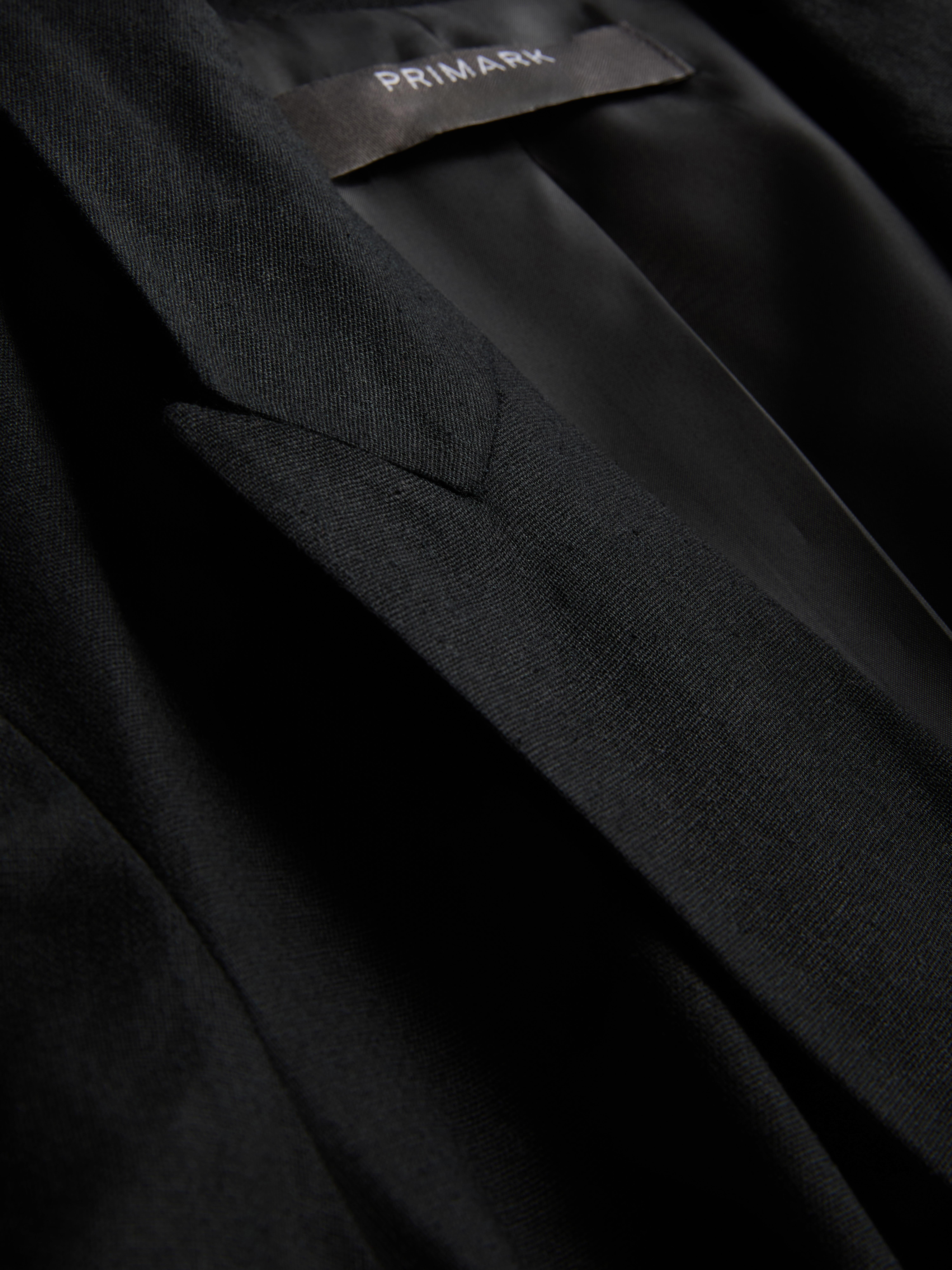 Kurzärmeliger Blazer aus Leinengemisch