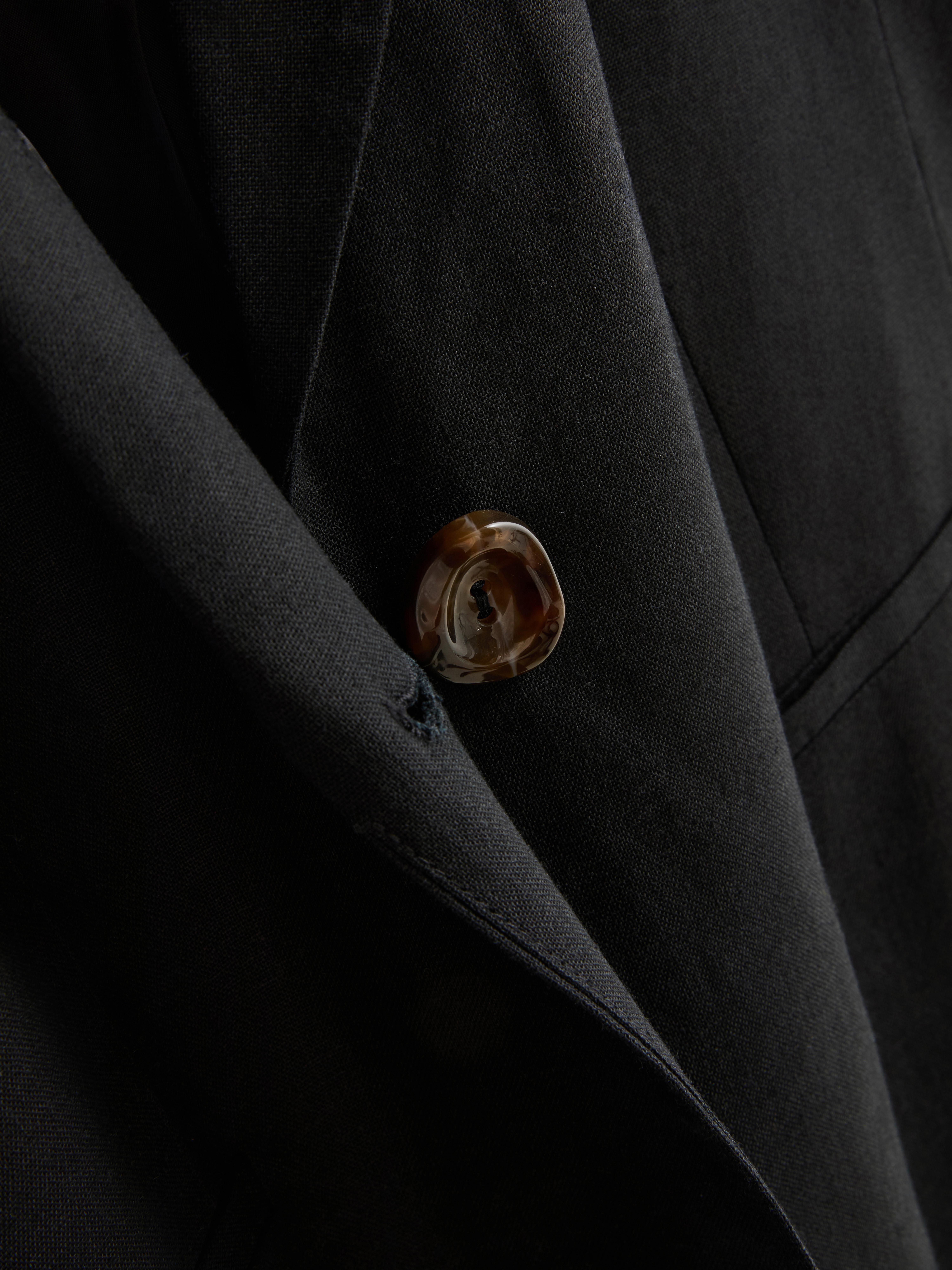 Kurzärmeliger Blazer aus Leinengemisch