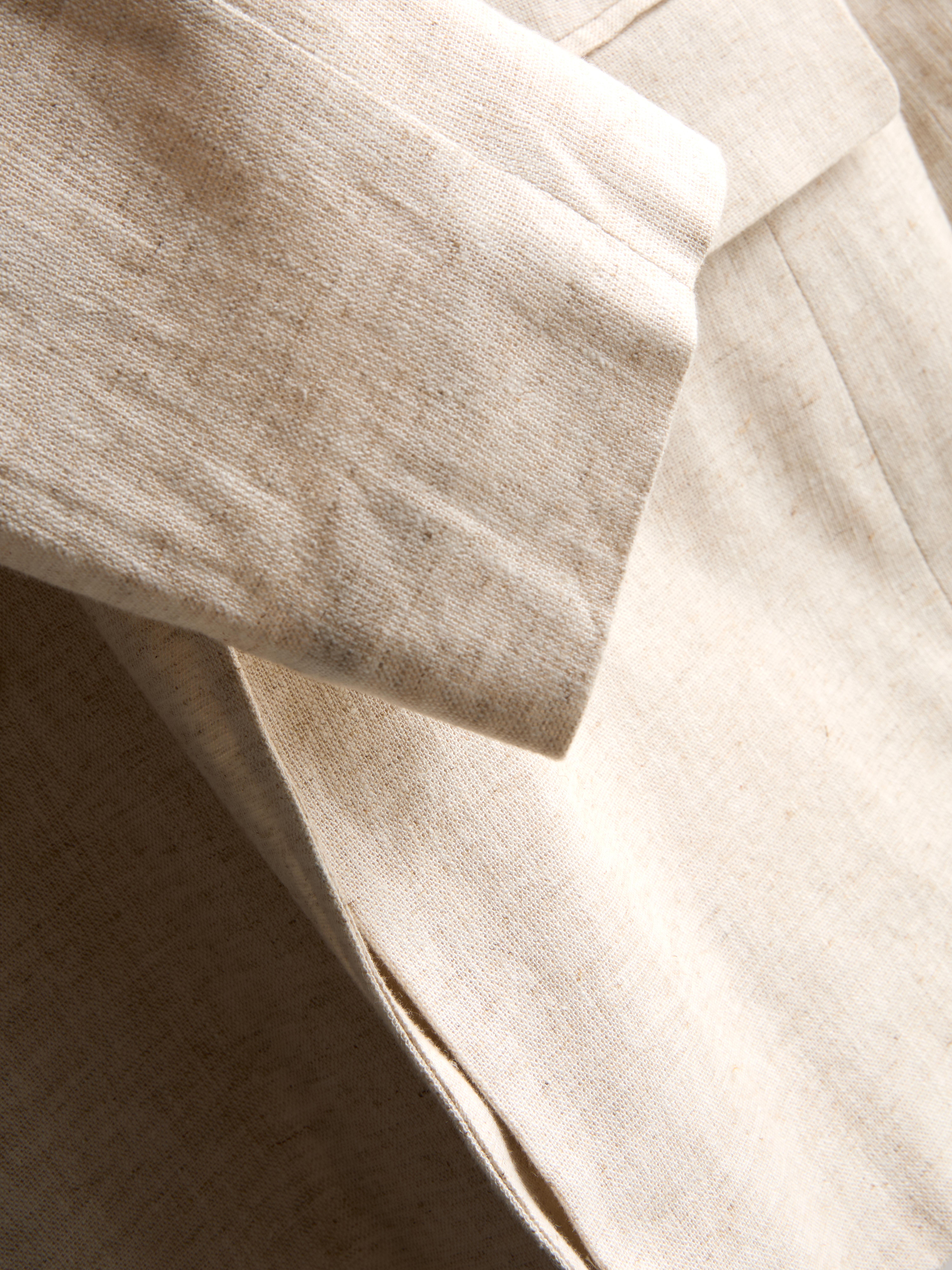 Einreihiger Blazer aus Leinengemisch
