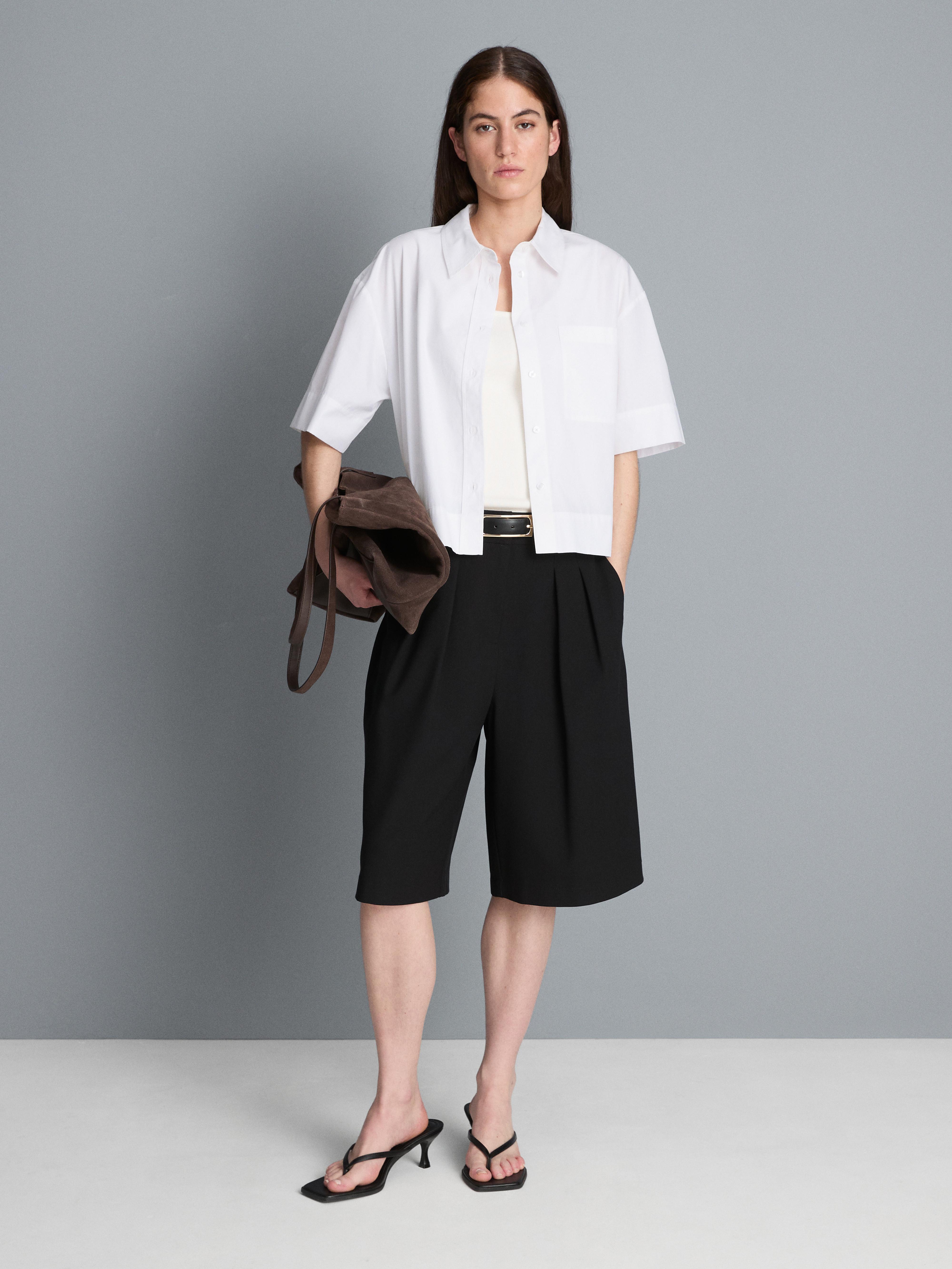 Camicia in cotone a maniche corte squadrata Ultimate