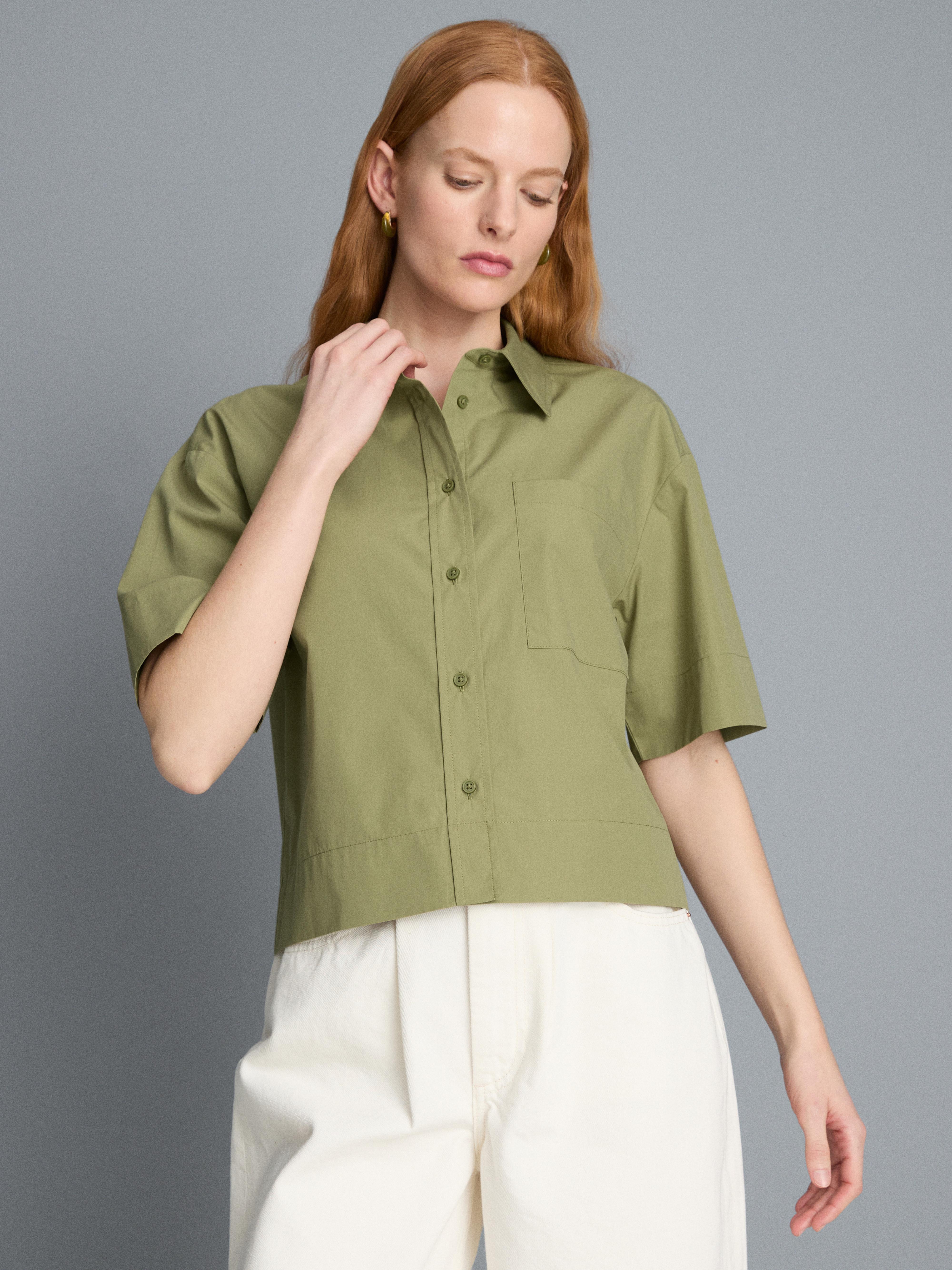 Ultimate Cotton Short-Sleeve Boxy Shirt