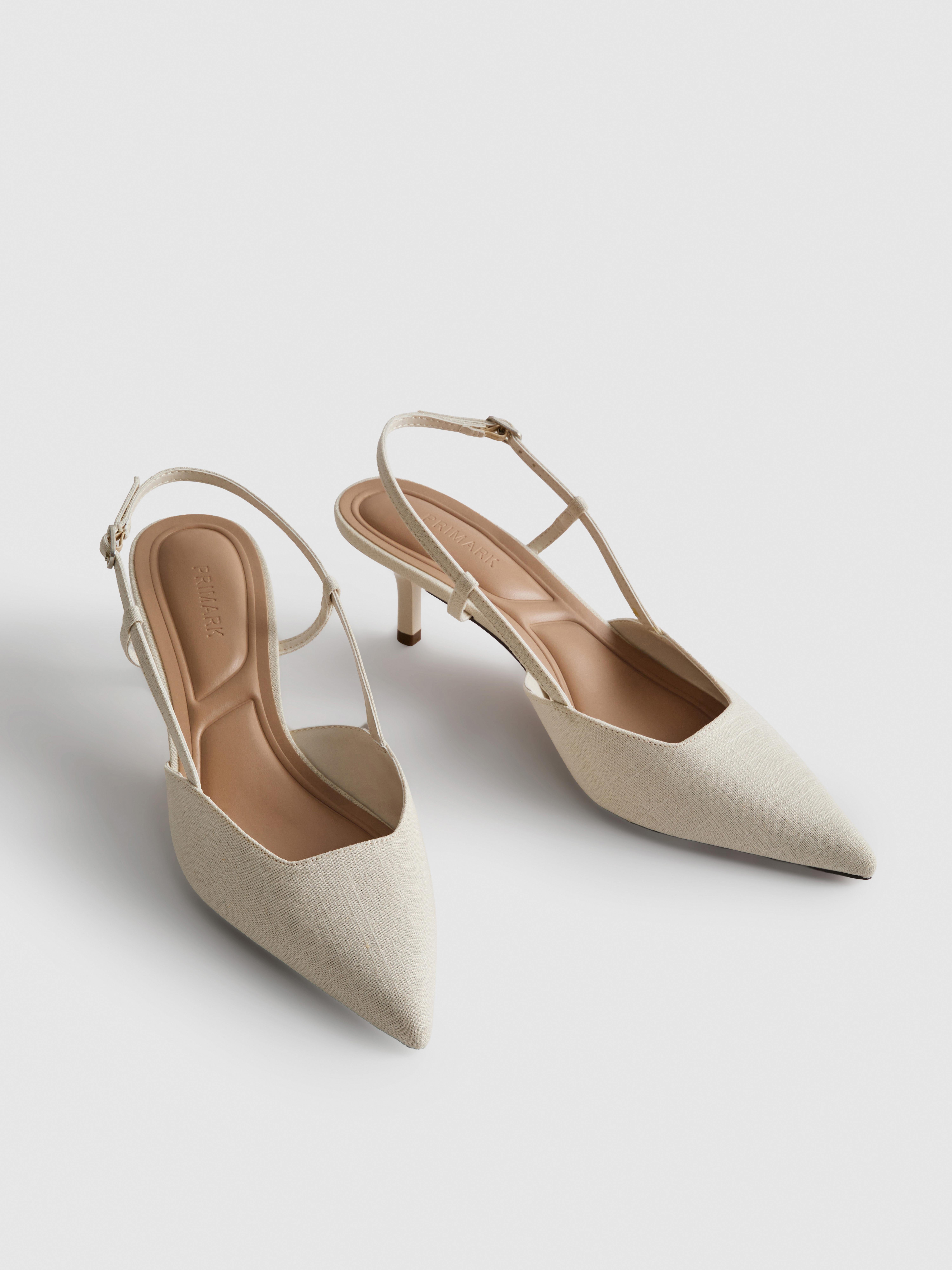 Pointed Kitten Heel Court Heels