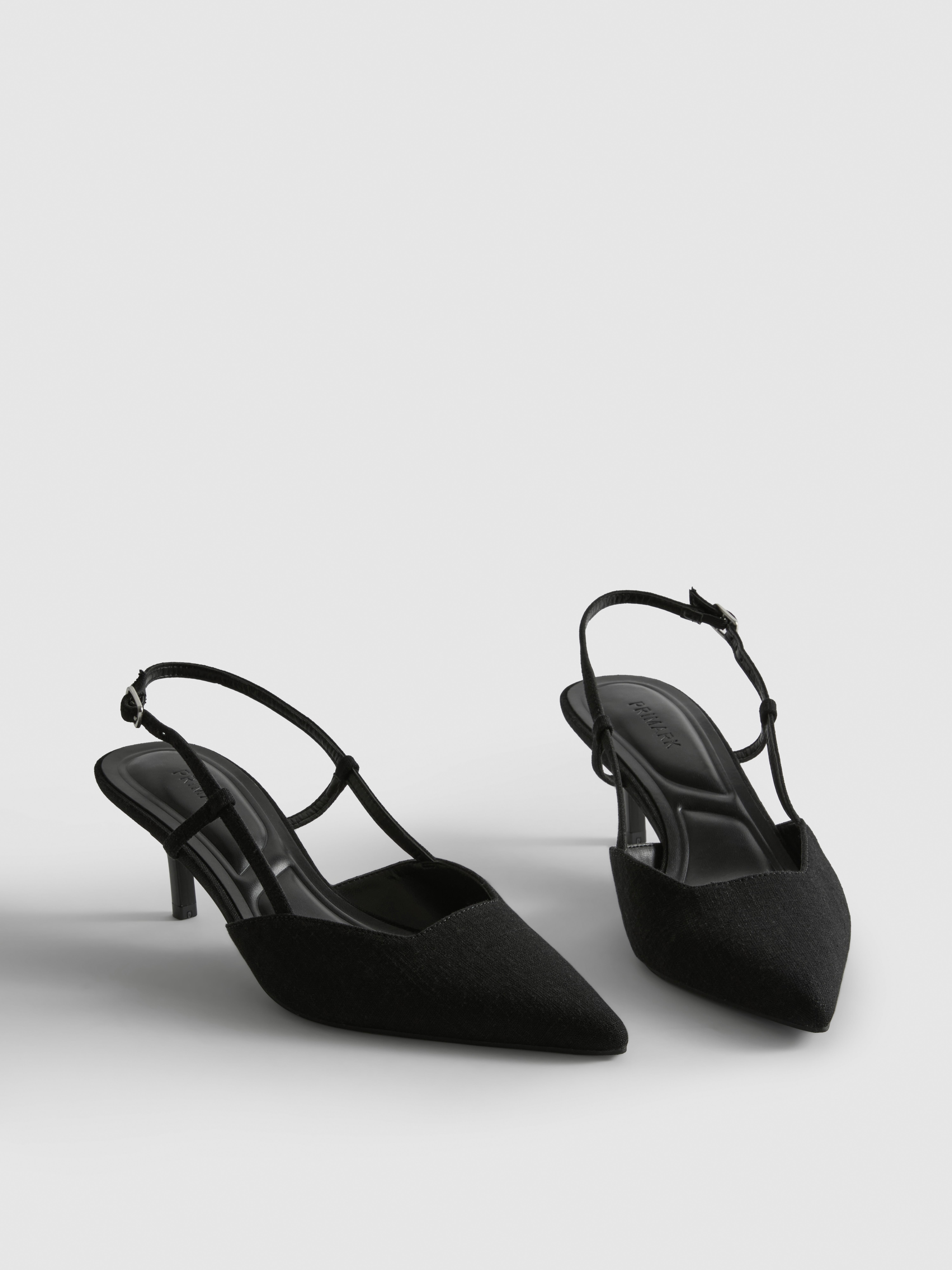 Pointed Kitten Heel Court Heels