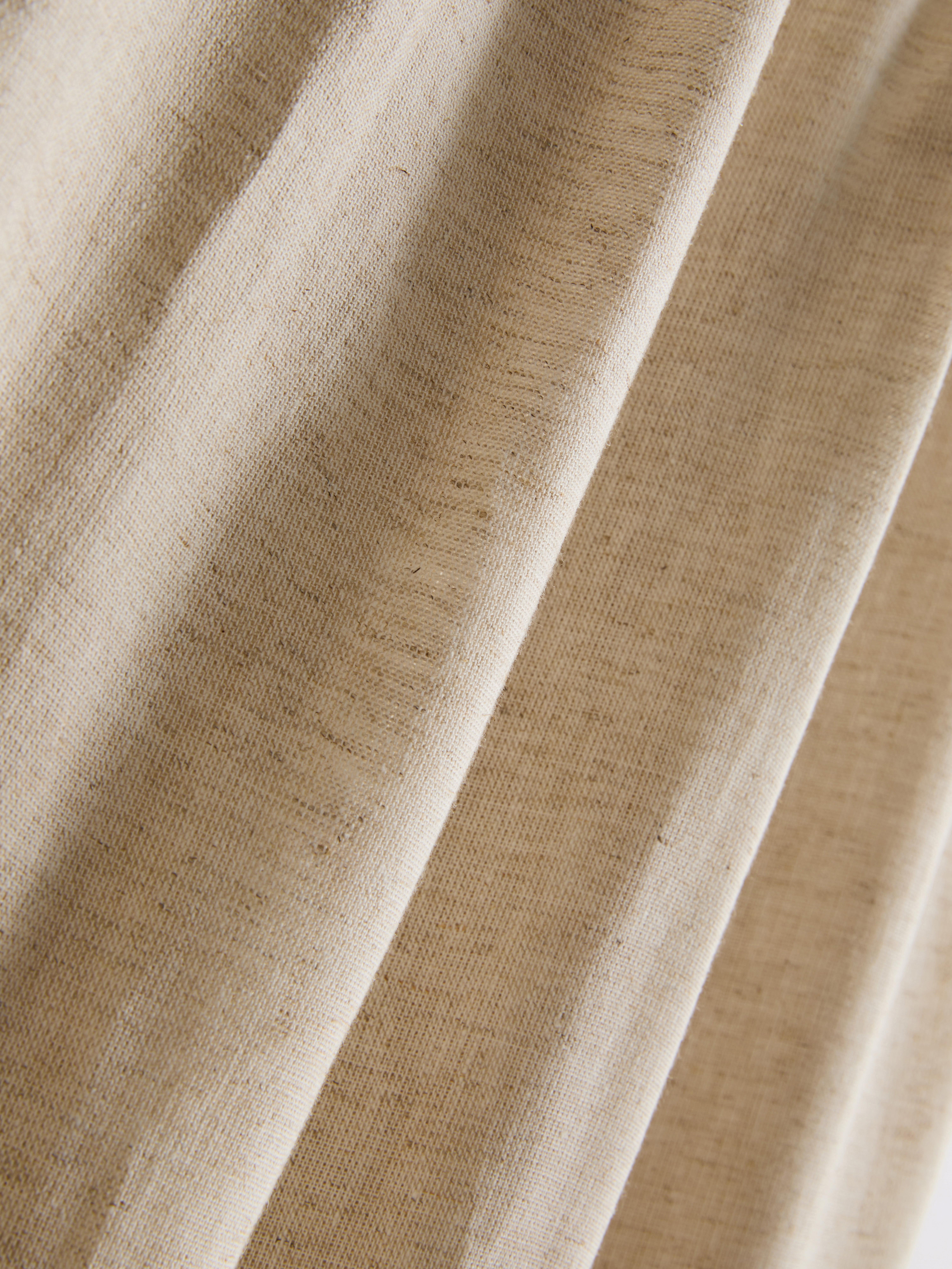 Linen Blend Wide Leg Trousers