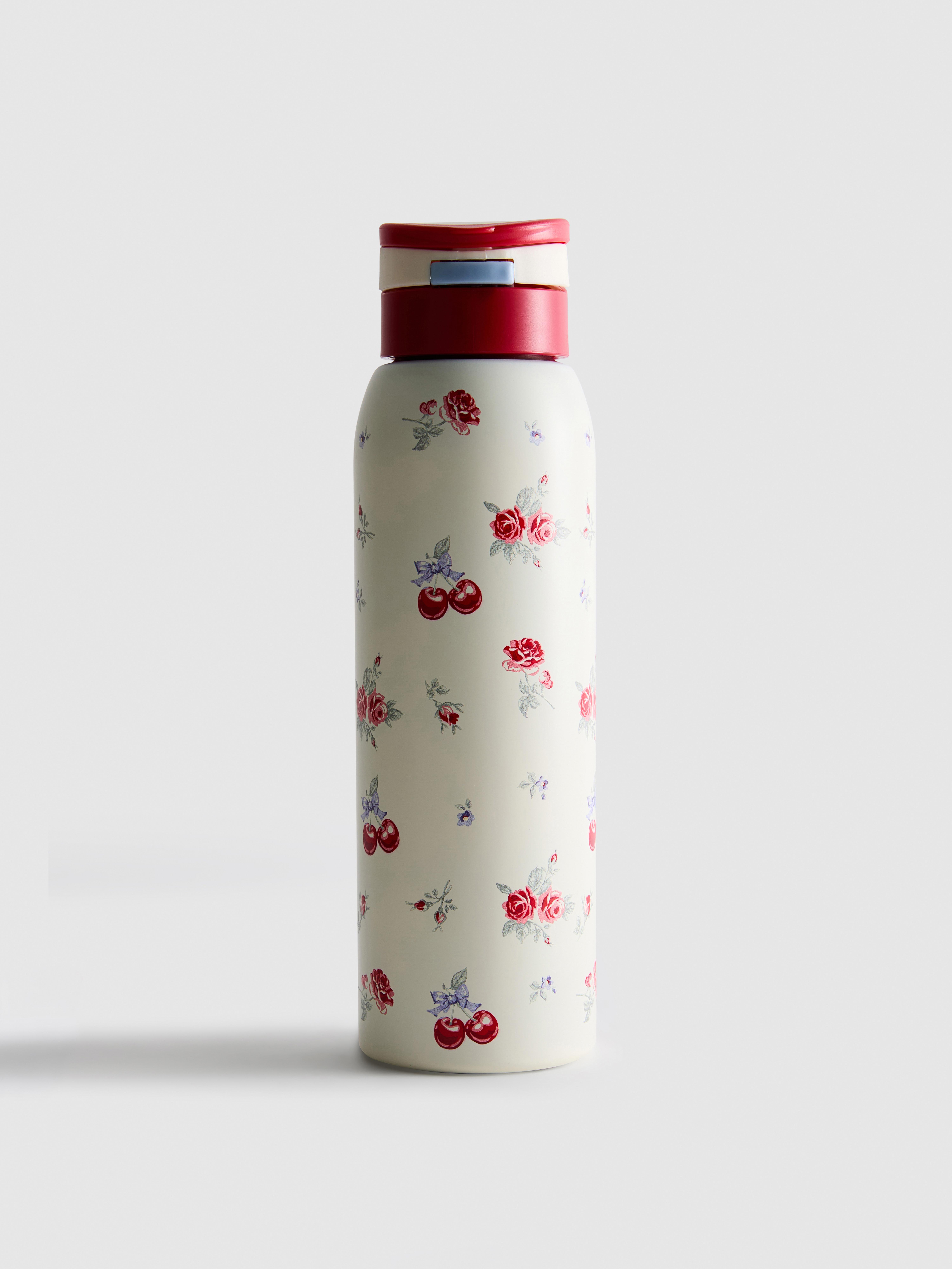 Printed Water Bottle Cream