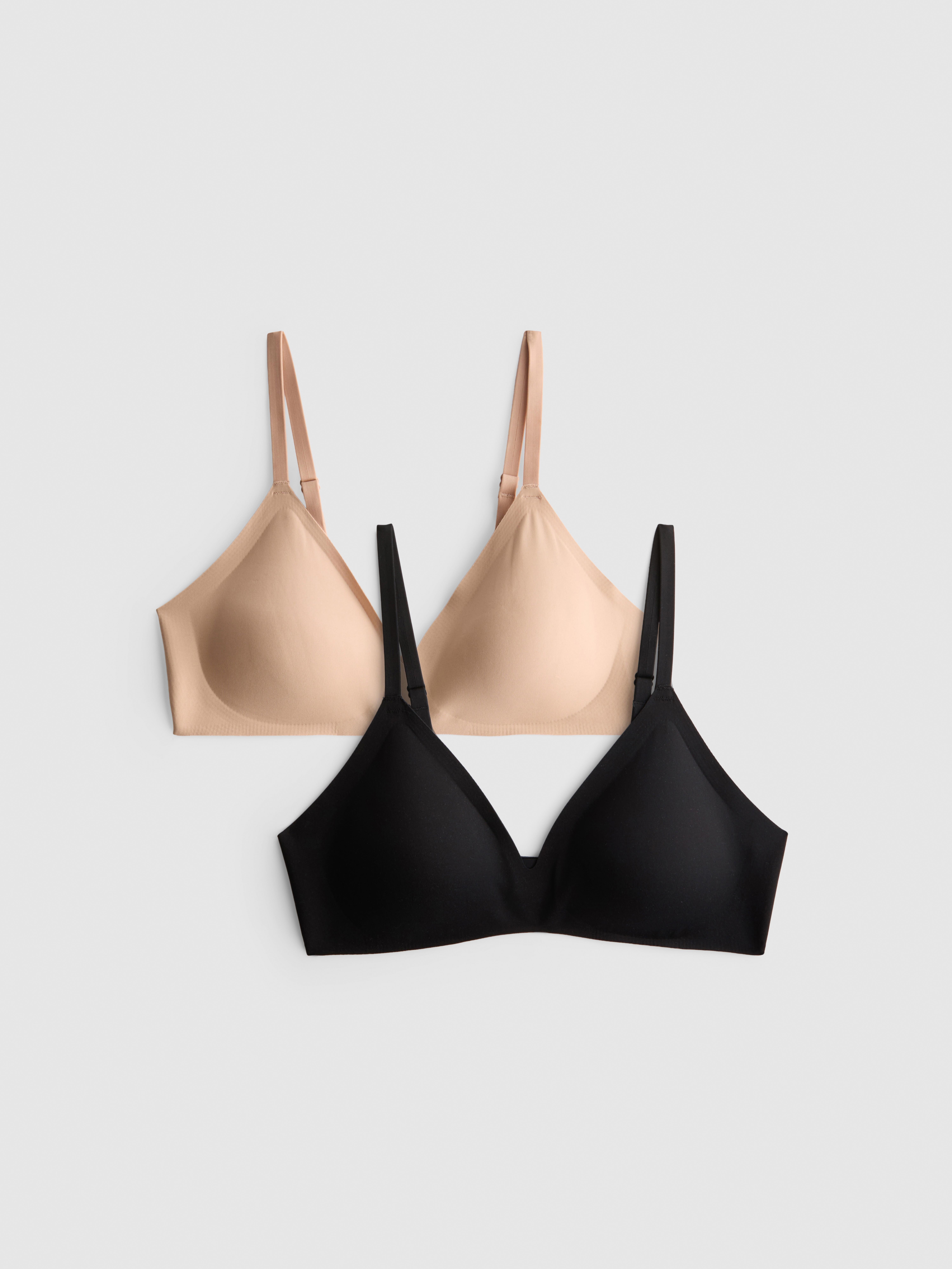 2pk Smoothing Triangle Shapewear Bra