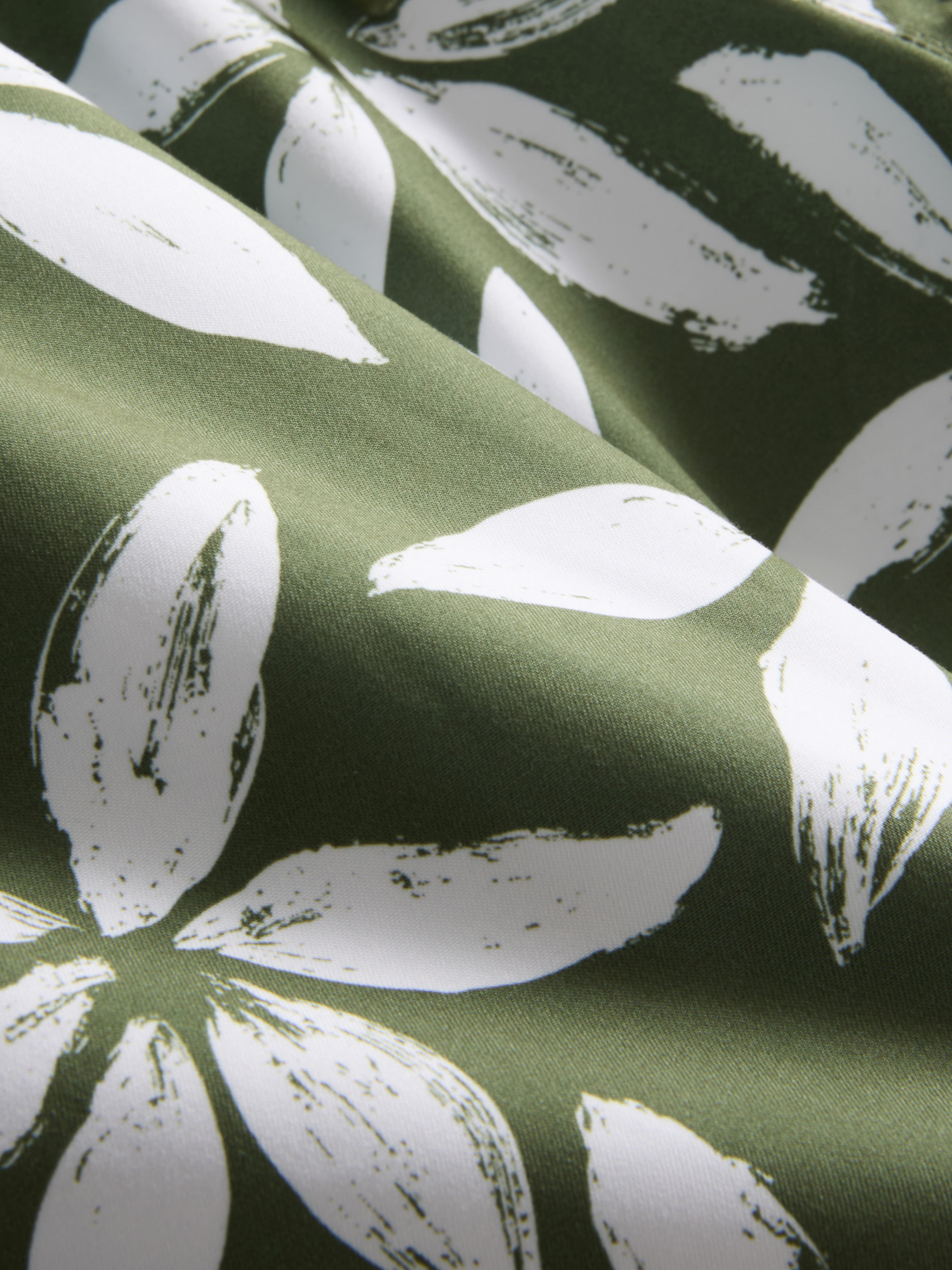 Zwemshort met trekkoord en bloemenprint
