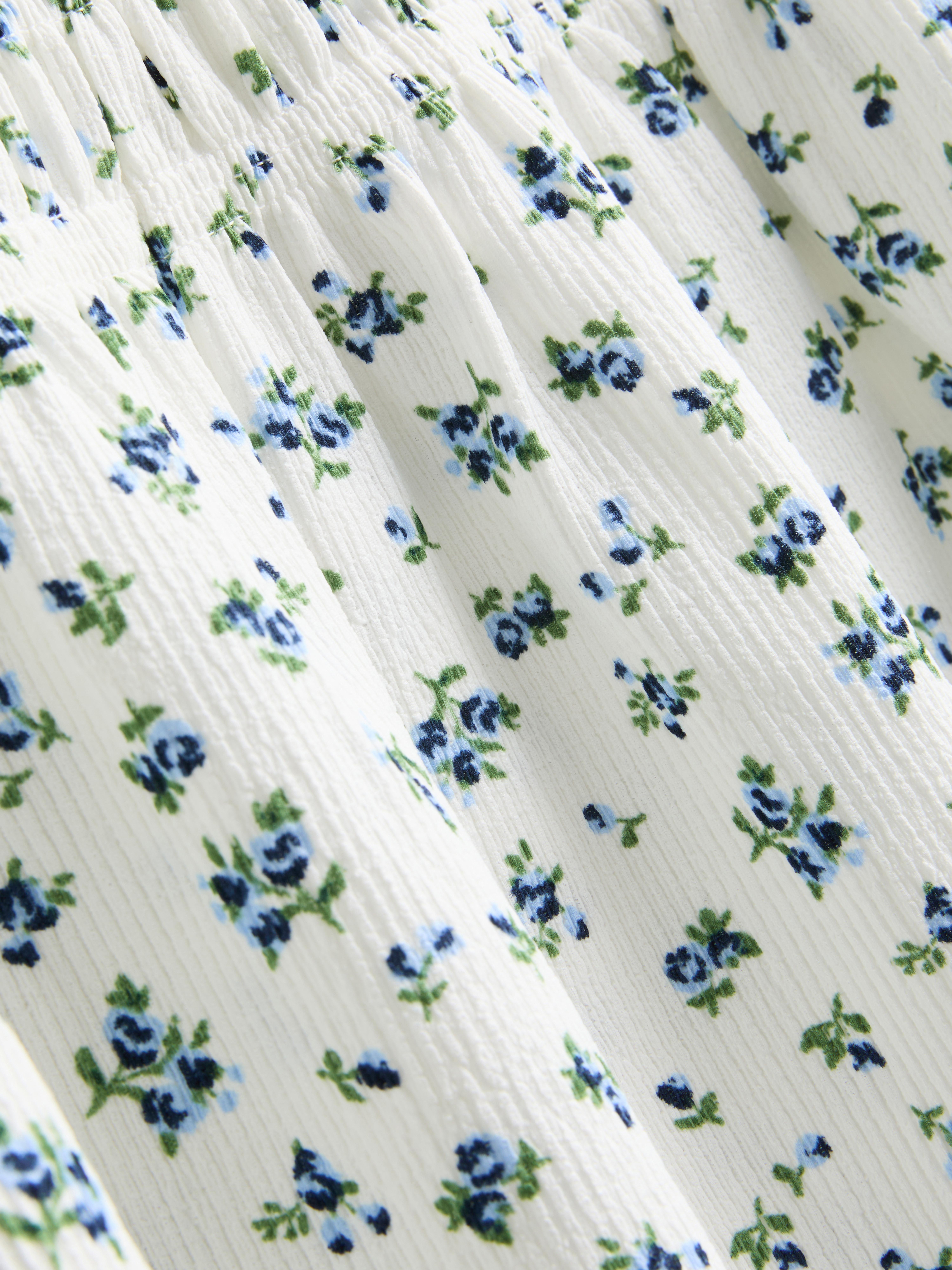 7-15yrs | Floral Ruffle Smock Dress