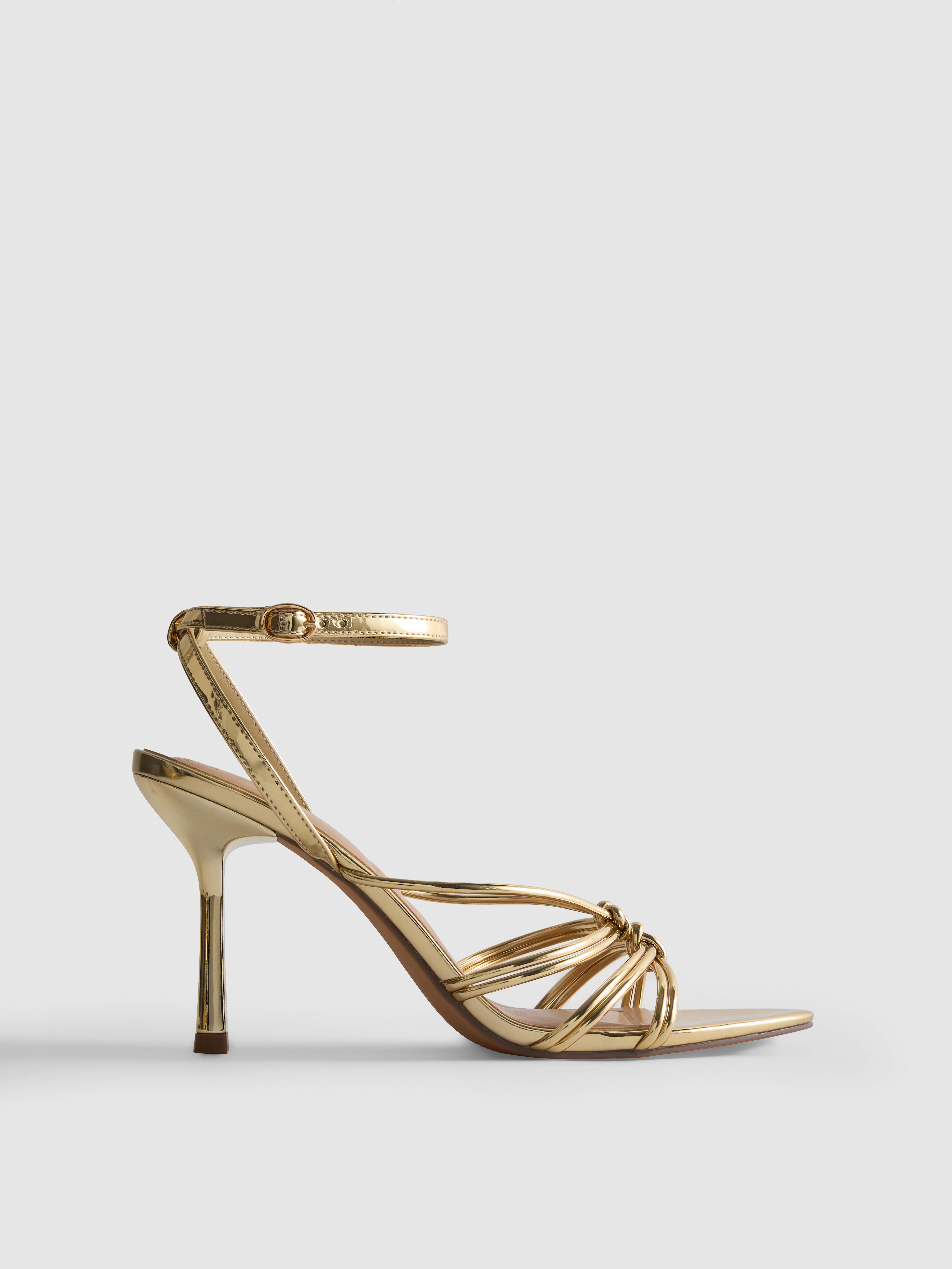 Paula Echevarría Knotted Heeled Sandals