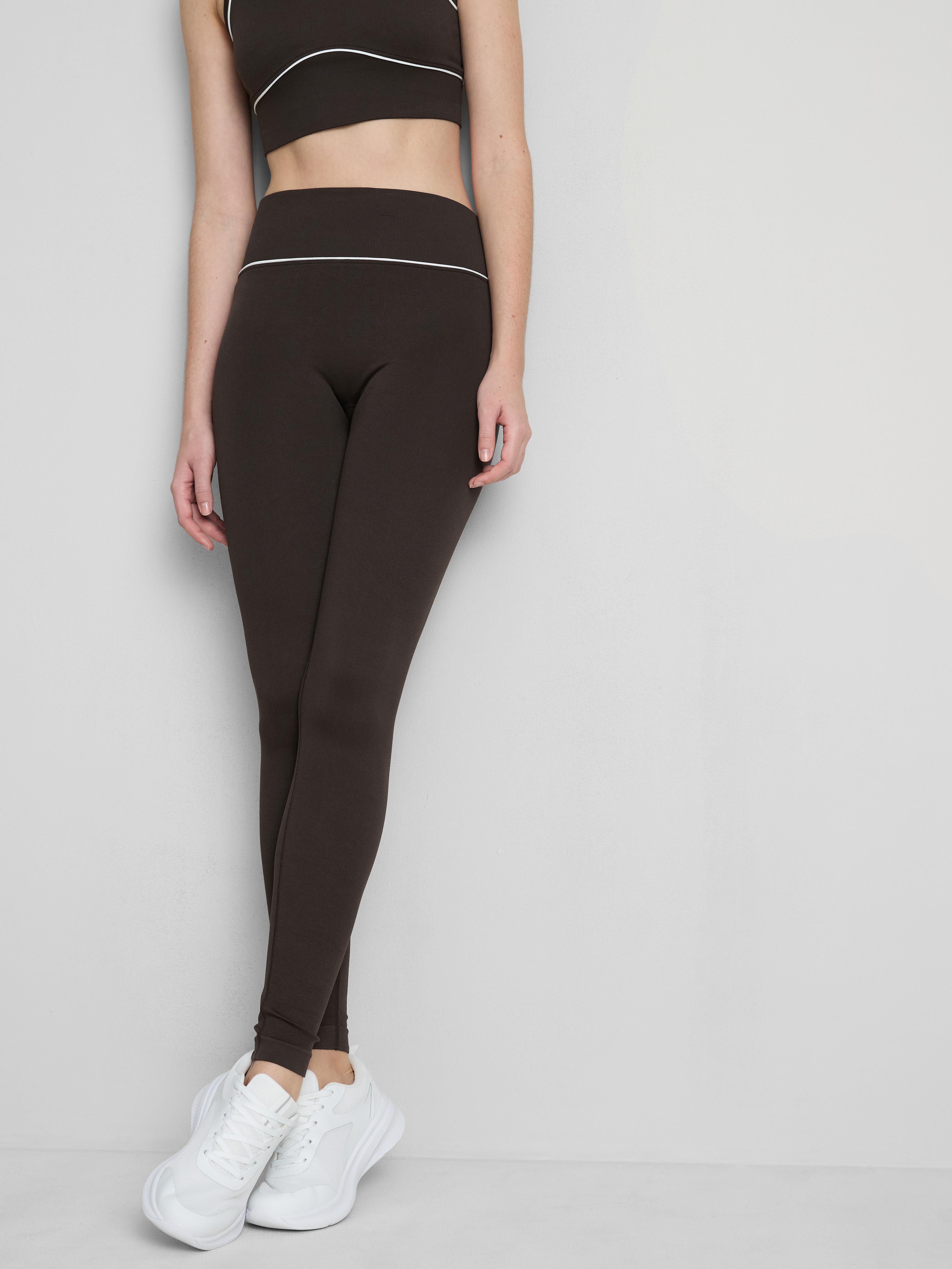 Naadloze sportlegging met biezen