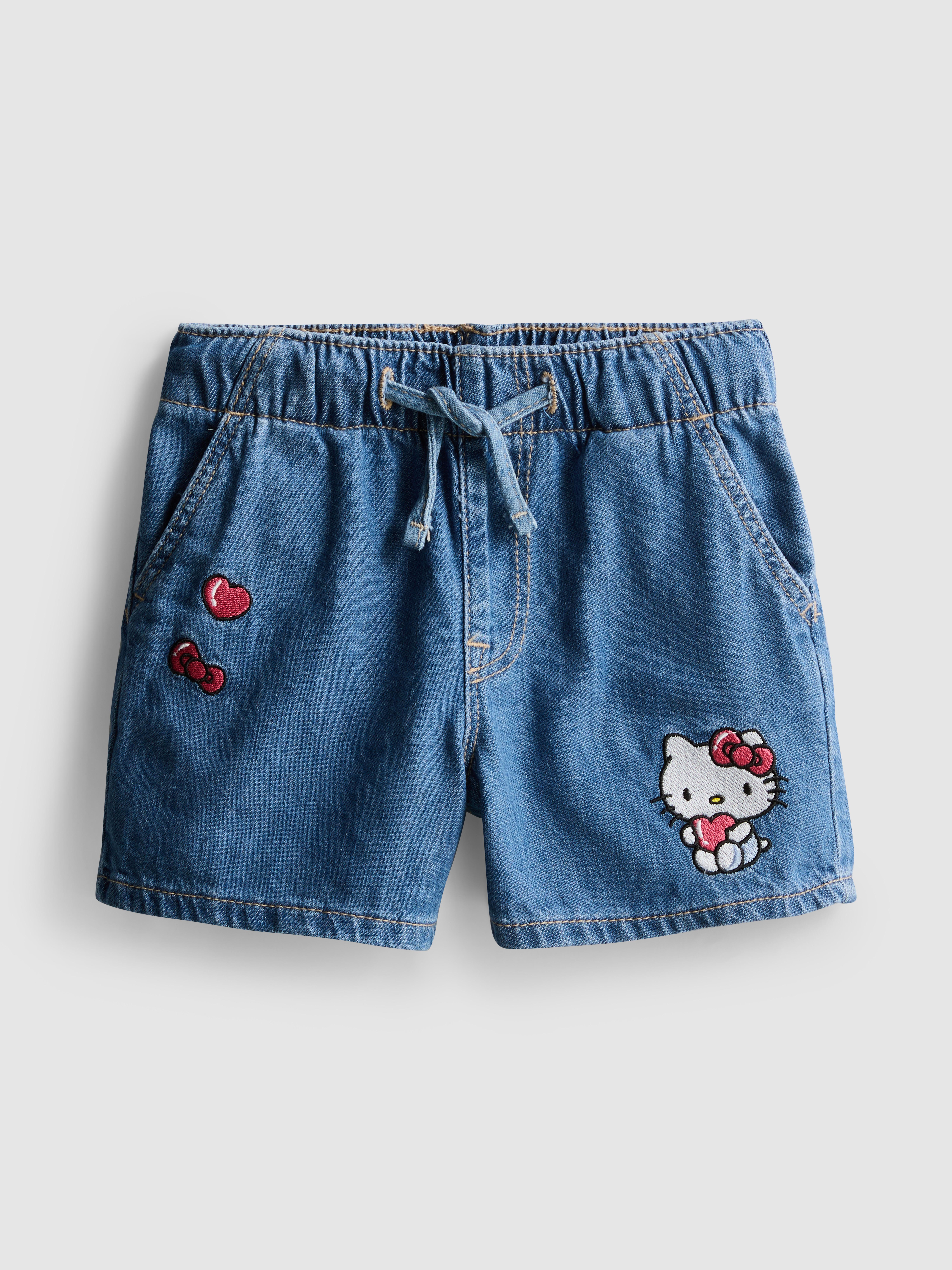 1.5-8yrs | Hello Kitty Denim Shorts